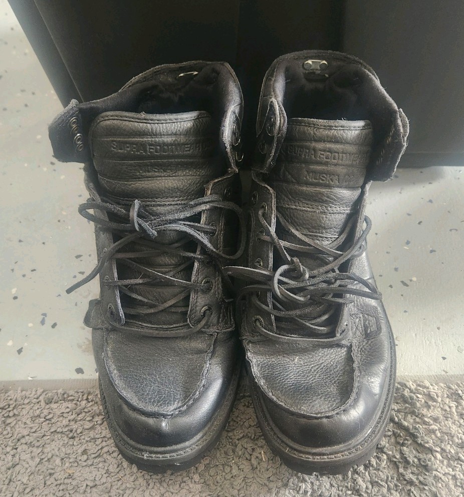 Supra Skywalk Mens All Leather Boots Size 9