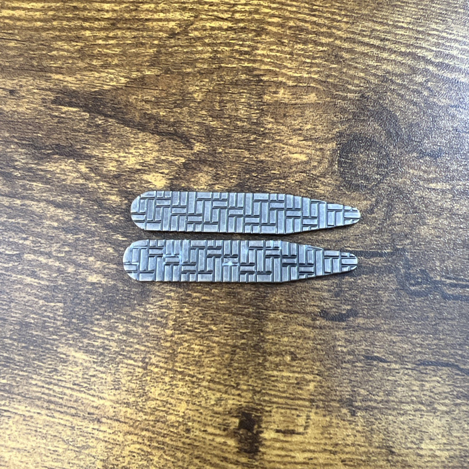 Twillory Brass Metal Collar Stays One Pair 2 Inch Stay One Silver Set