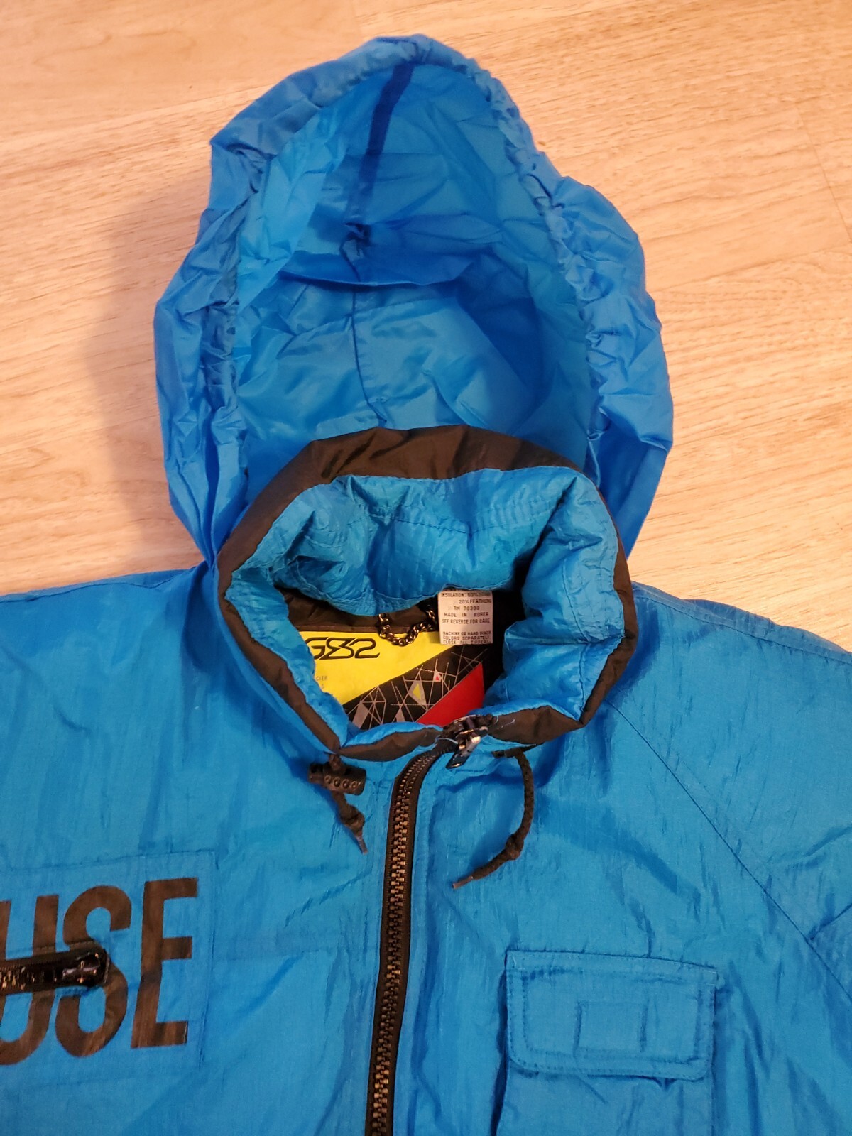 Adult M Jonathan Stone Glacier Shield Feather Down Puffer Ski Jacket Teal Vtg