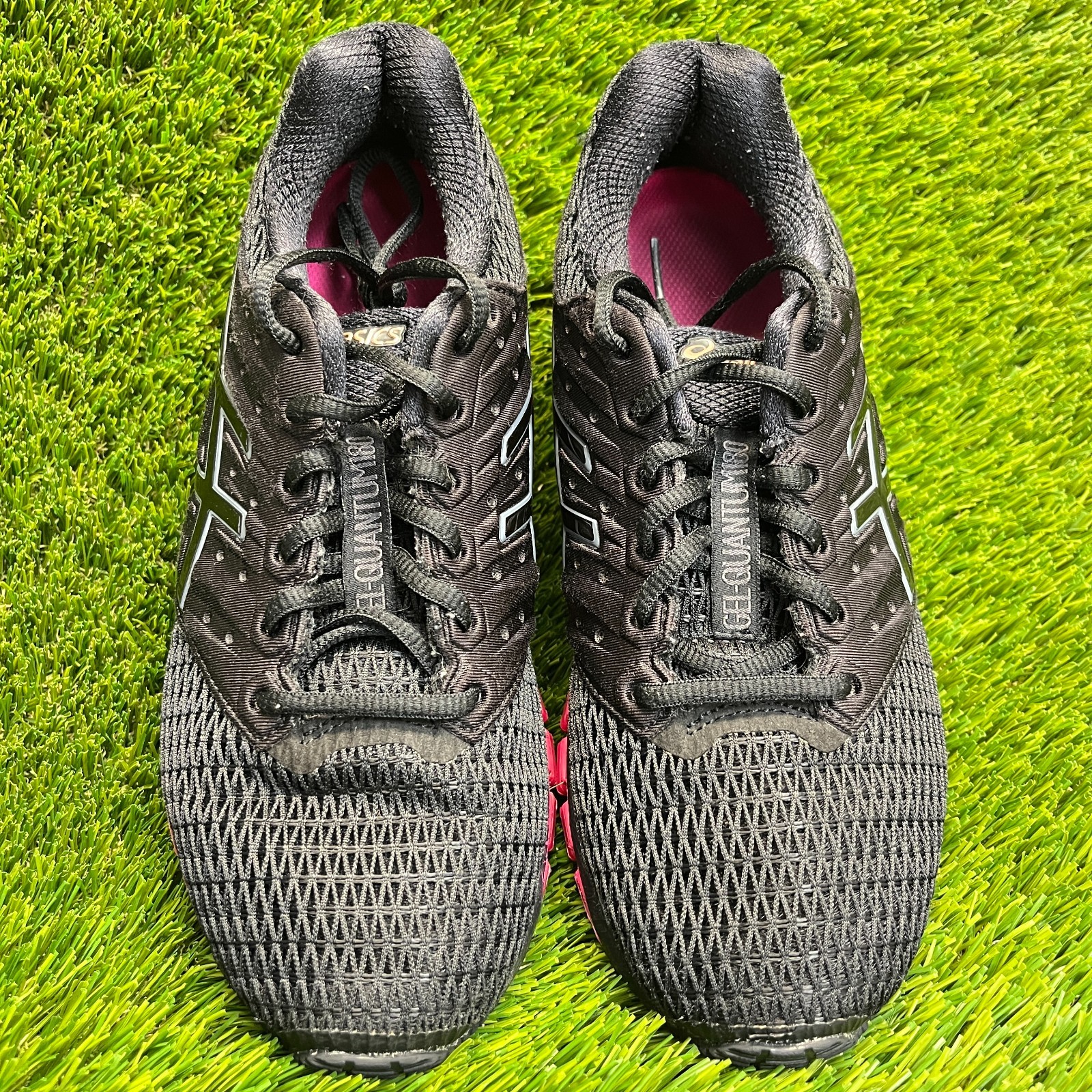Asics Gel-Quantum 180 2 Womens Size 8.5 Black Athletic Running Shoes Sneakers
