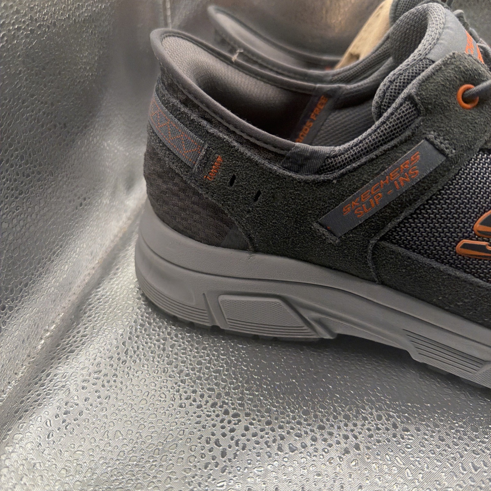 SKECHERS Slip-ins Memory Foam Men’s12 Sneakers Gray Orange