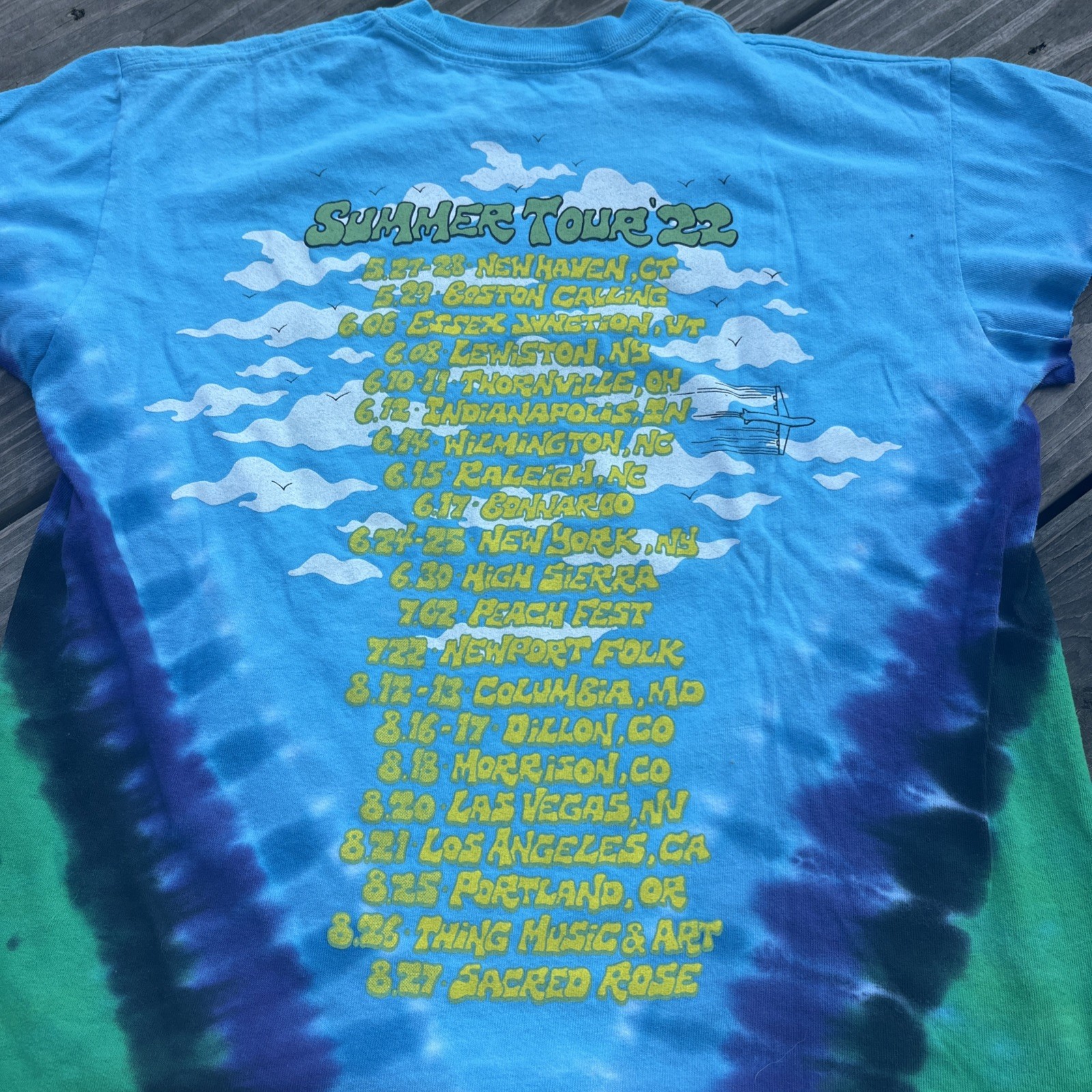 Goose The Band Tee Summer 2022 Tour Concert Rock Indie Jam Band Shirt Small Raw