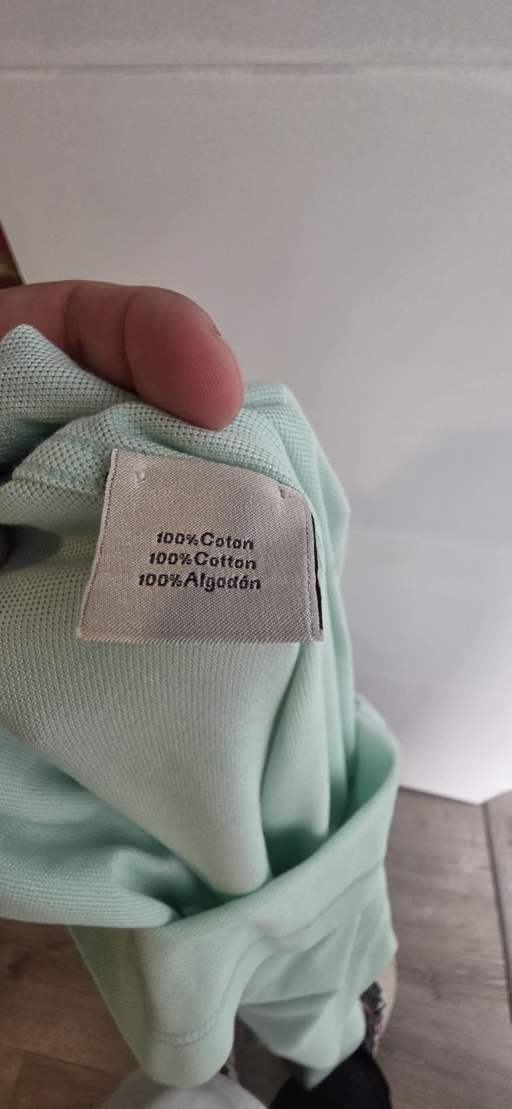 Vintage Mint Green Polo Shirt Men’s Medium Made in Italy 100% Cotton