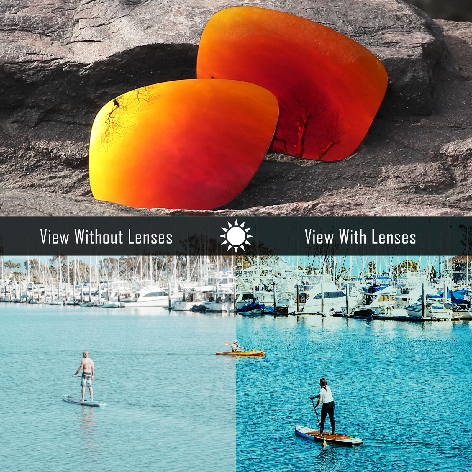 Anti Scratch Polarized Replacement Lens for-Ray Ban RB4181 57mm Opt