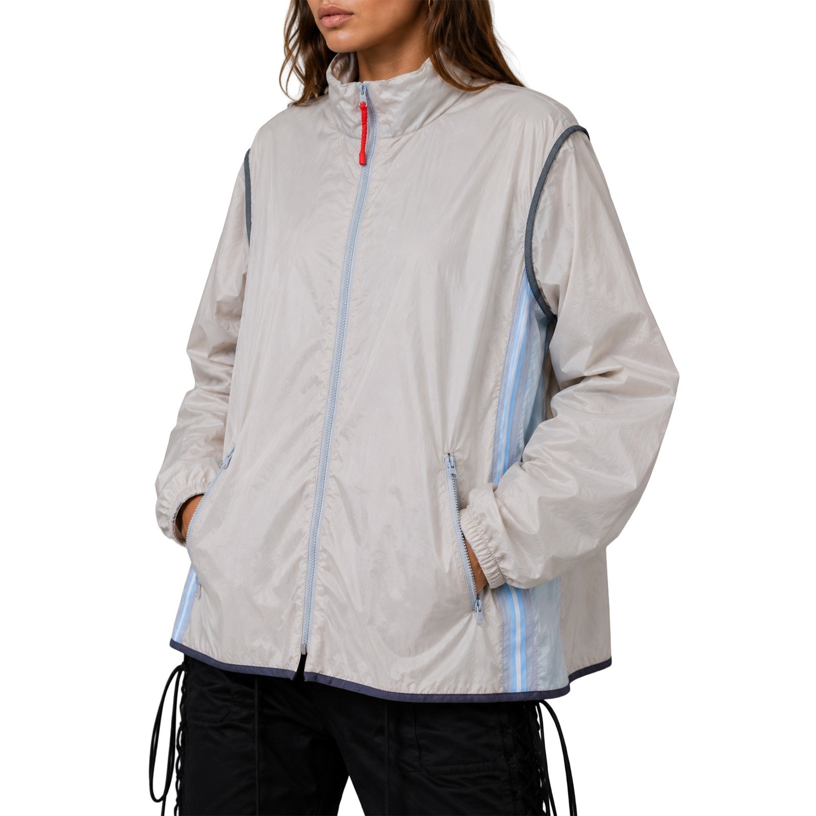 Prada Sport SS 2000 Women’s Technical Windbreaker Jacket IT 52 Archive Y2K