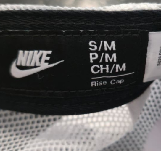 Nike Rise Cap Unisex Snapback Trucker Structured Mesh Hat White S/M FV5543-100