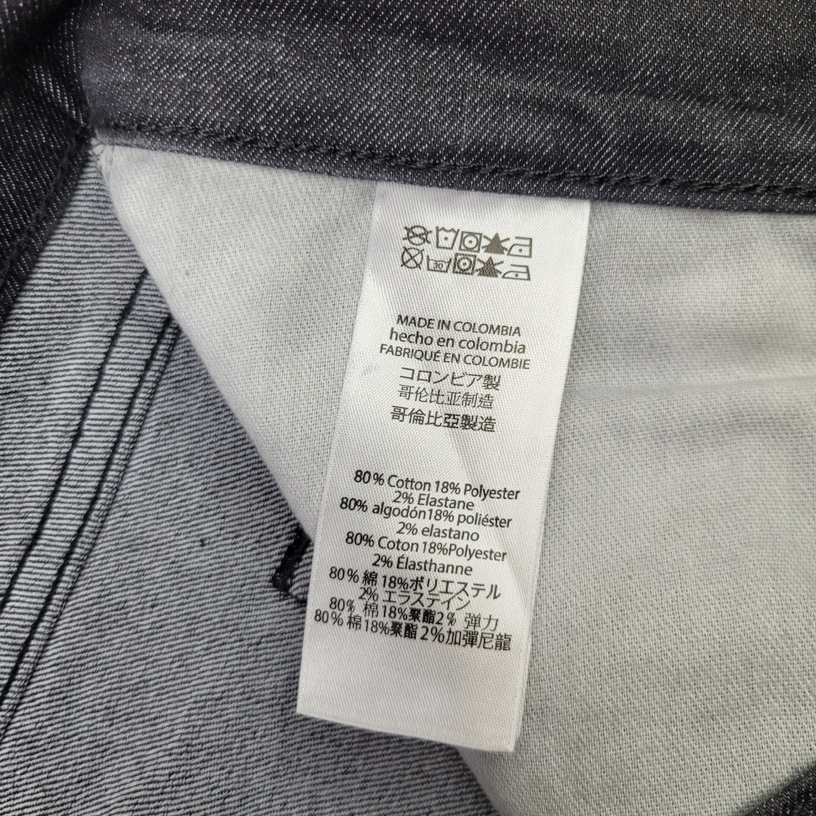Michael Kors Parker Slim Fit Stretch Black Denim Jeans 36×30 Stretch NEW