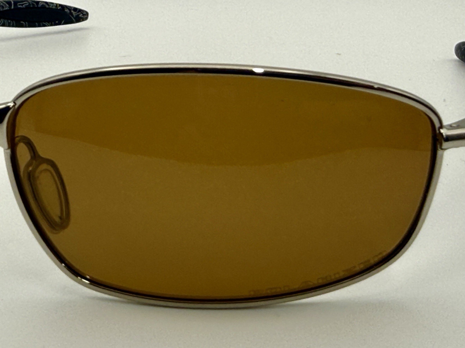 Rare Oakley Square Wire Chrome Bronze Polarized Custom Built w/ Box USA