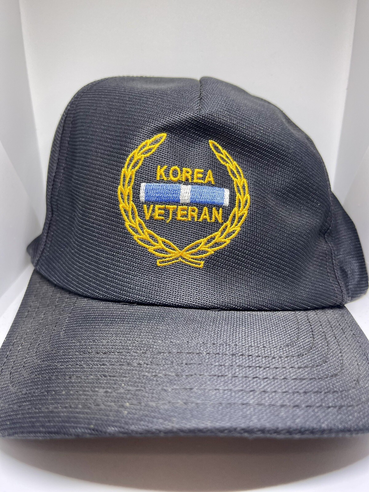 Korea Veteran Patch Trucker hat🧢 Cap Made in USA US Military War Veteran GUC