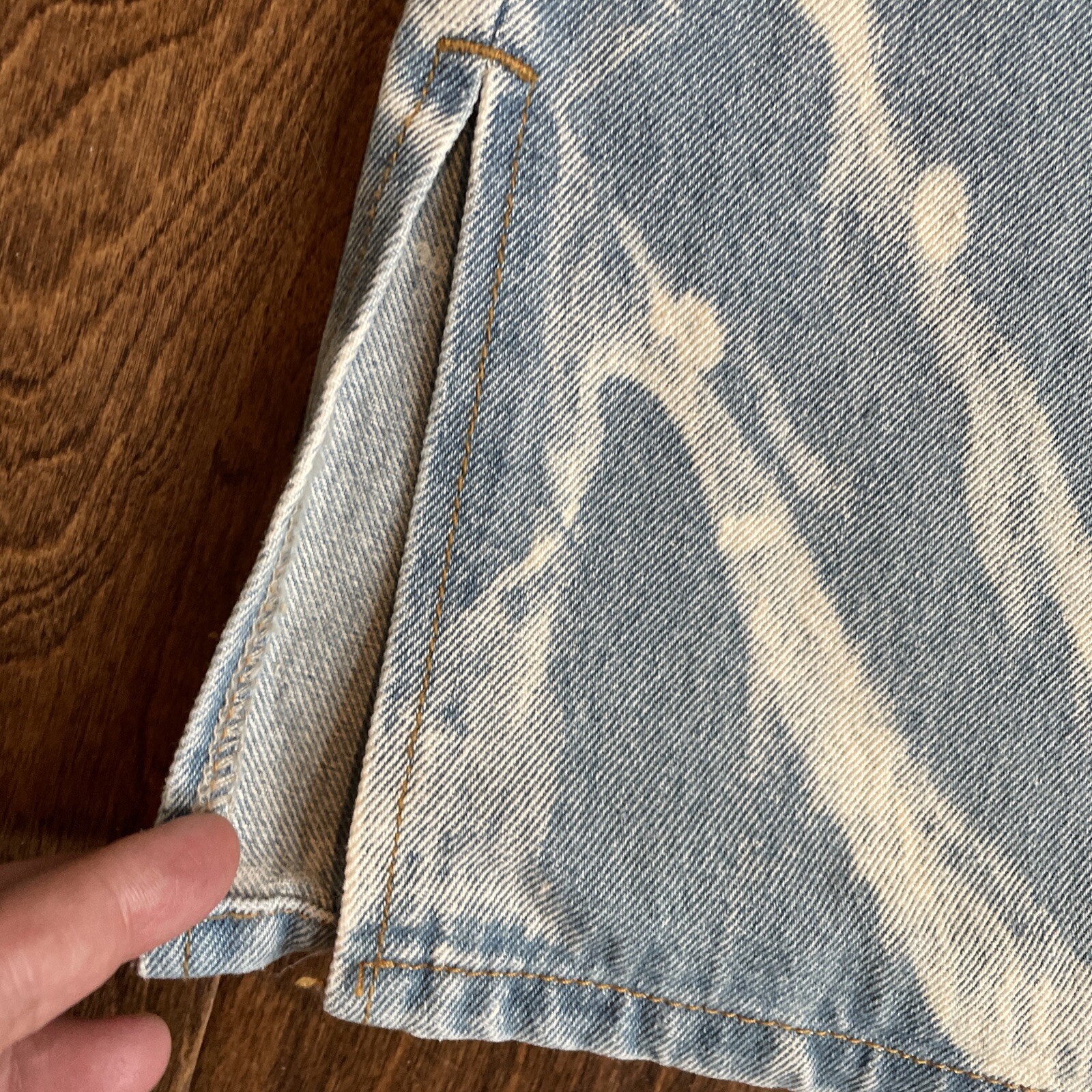 Lioness Jeans Size Large Blue Straight Leg High Rise 100% Cotton Designer CE2