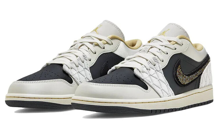 DV1762-001 AJ 1 Low-top Beaded Swoosh Men’s Size 7-12