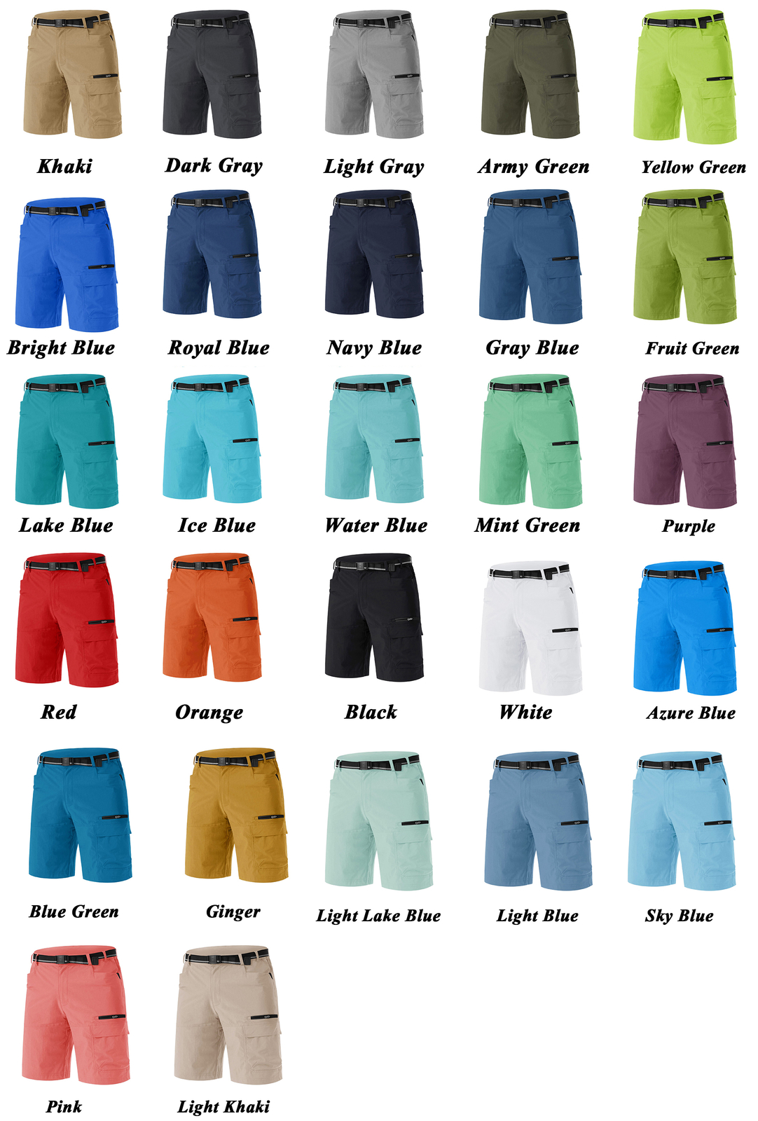 Men’s Tactical Hiking Shorts Quick Dry Cargo Combat Summer Outdoor Casual Pants