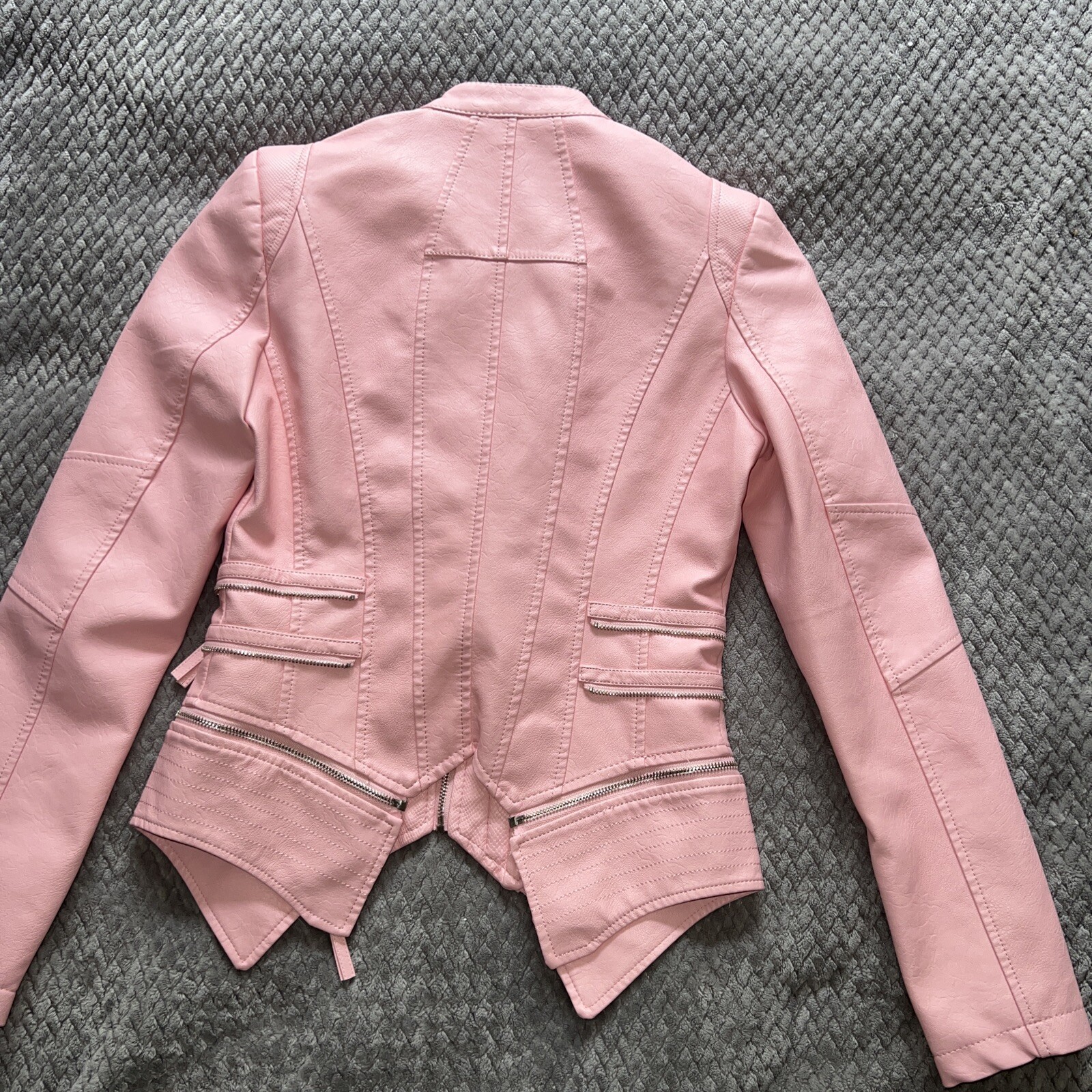 Adorable Design Eco Leather Jacket Size M NWT Paris