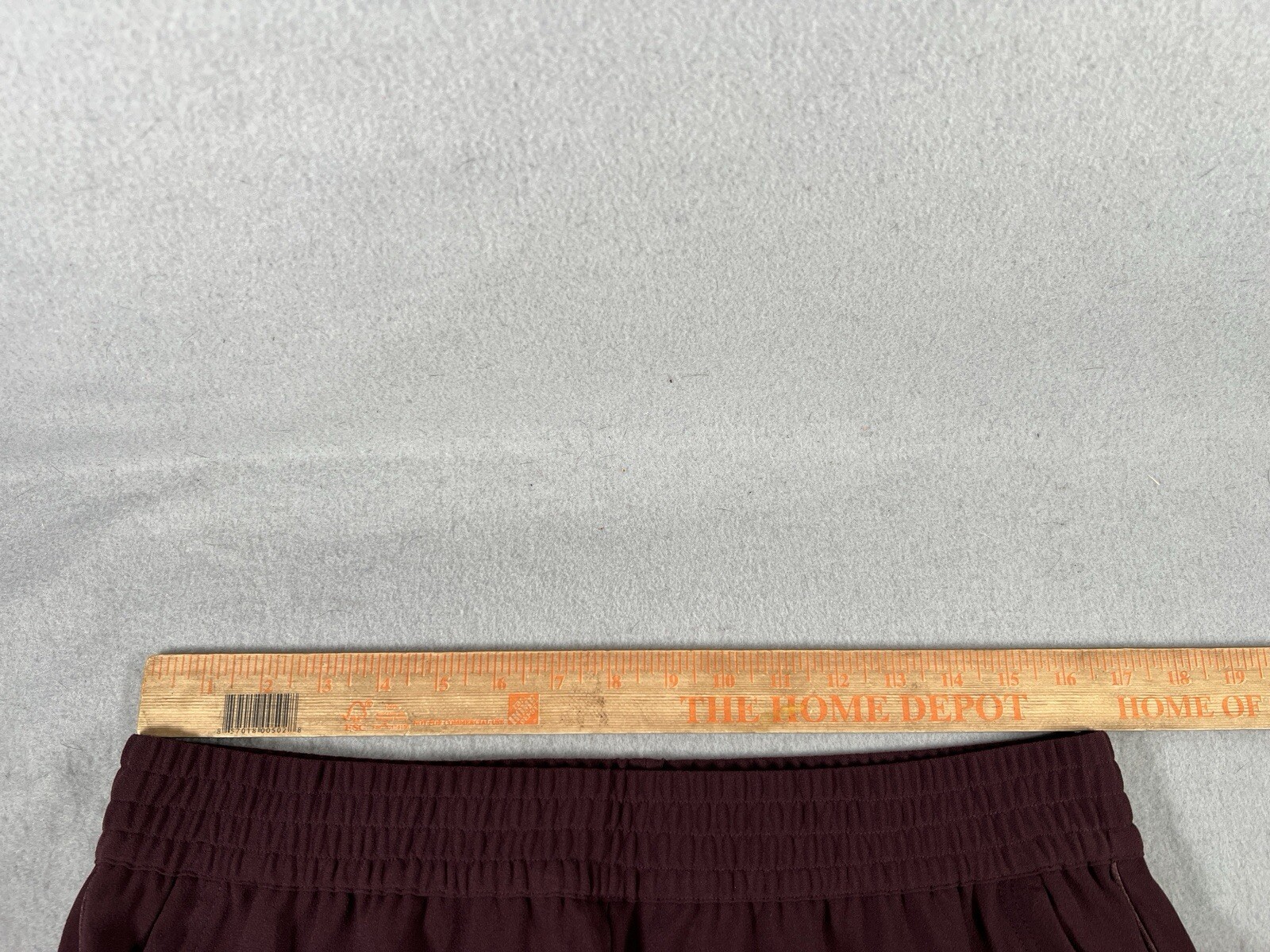 Lands End Pants Womens 12 Burgundy Slim Leg Crepe Elastic Waist Pull On Office