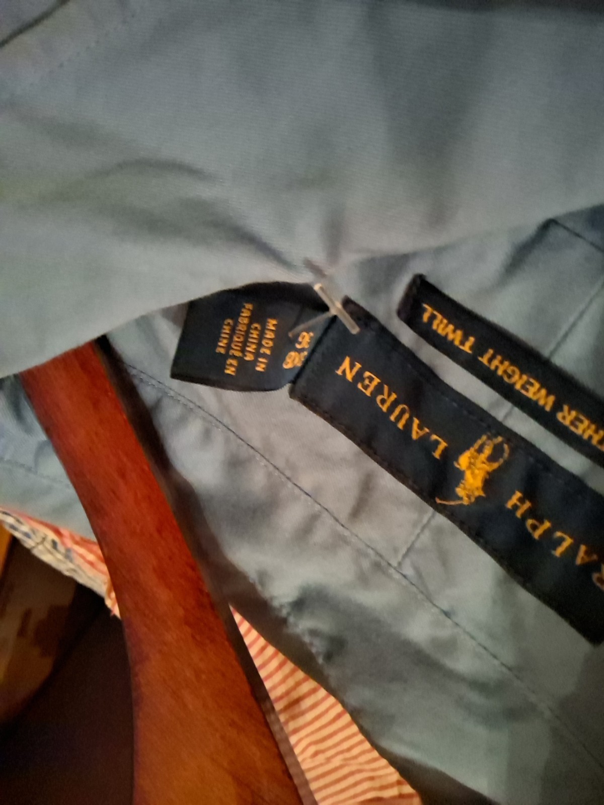 Polo Ralph Lauren Feather Weight Twill S/ SLEEVE Button Dwn Light Blue N Yw Hors
