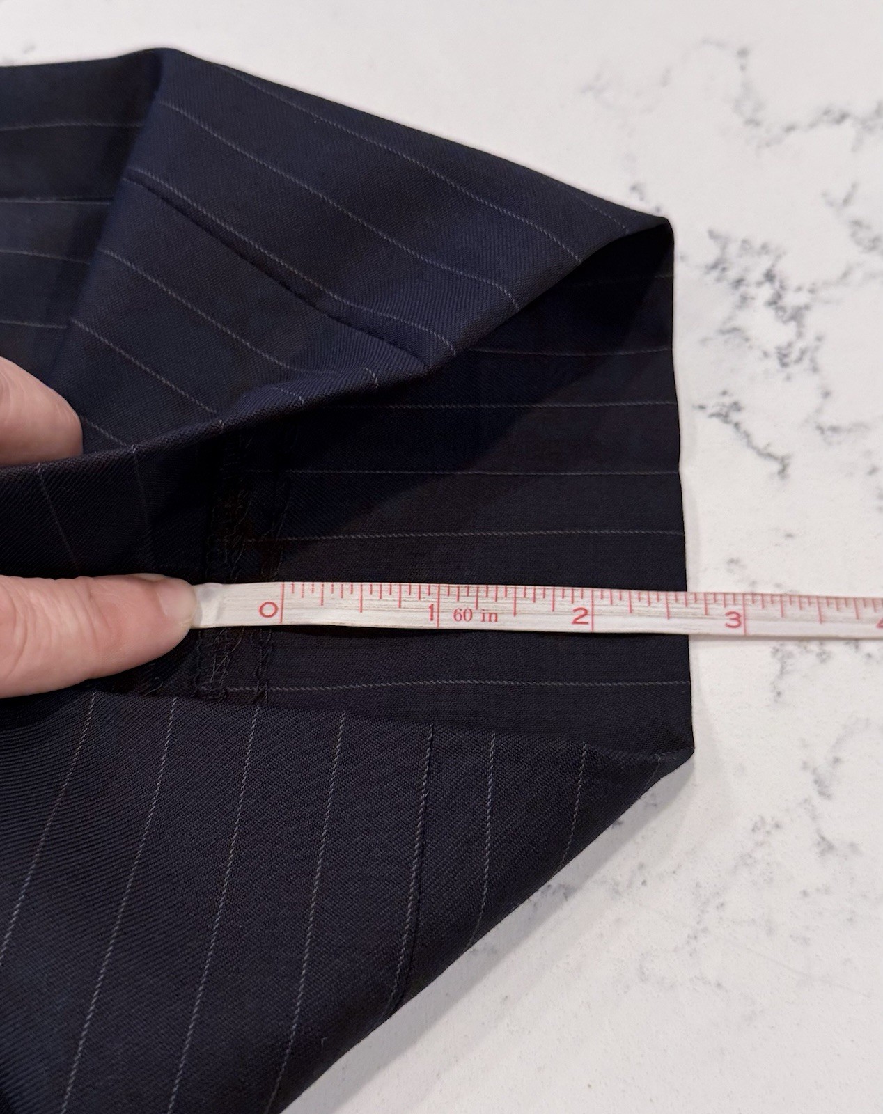Brooks Brothers Fitzgerald Wool Blue Striped Suit 40R Jacket 34×29 (+2.5″) Pants