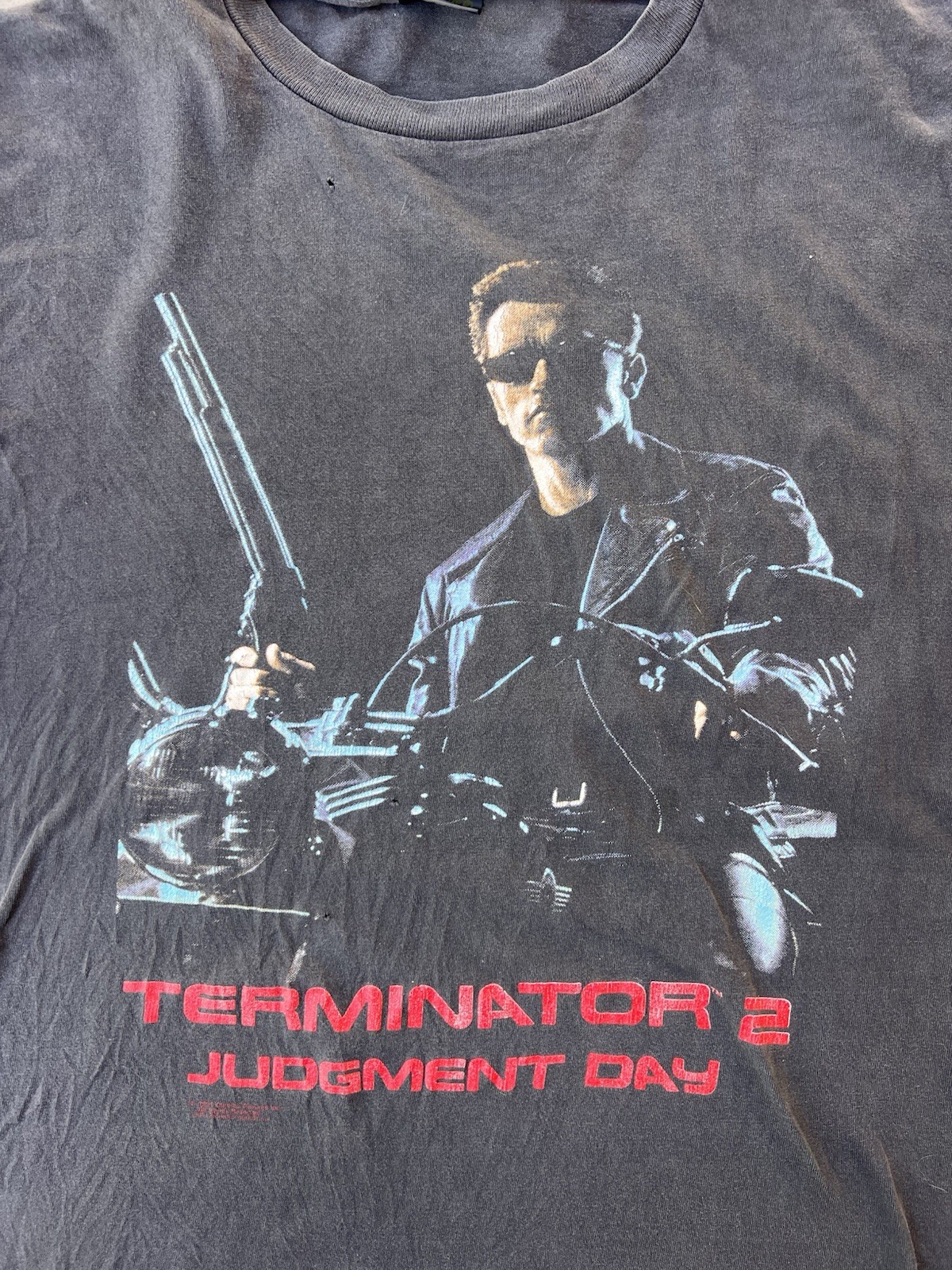 Vintage Terminator 2 Shirt XL 90s Judgement Day Movie Promo 1991 schwarzenegger