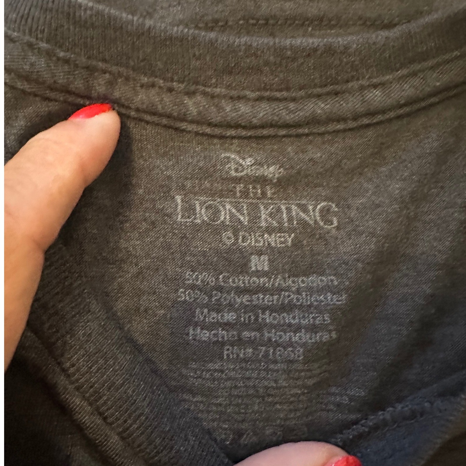 Unisex Disney The Lion King Simba Timon Pumbaa Graphic T-Shirt Charcoal Medium