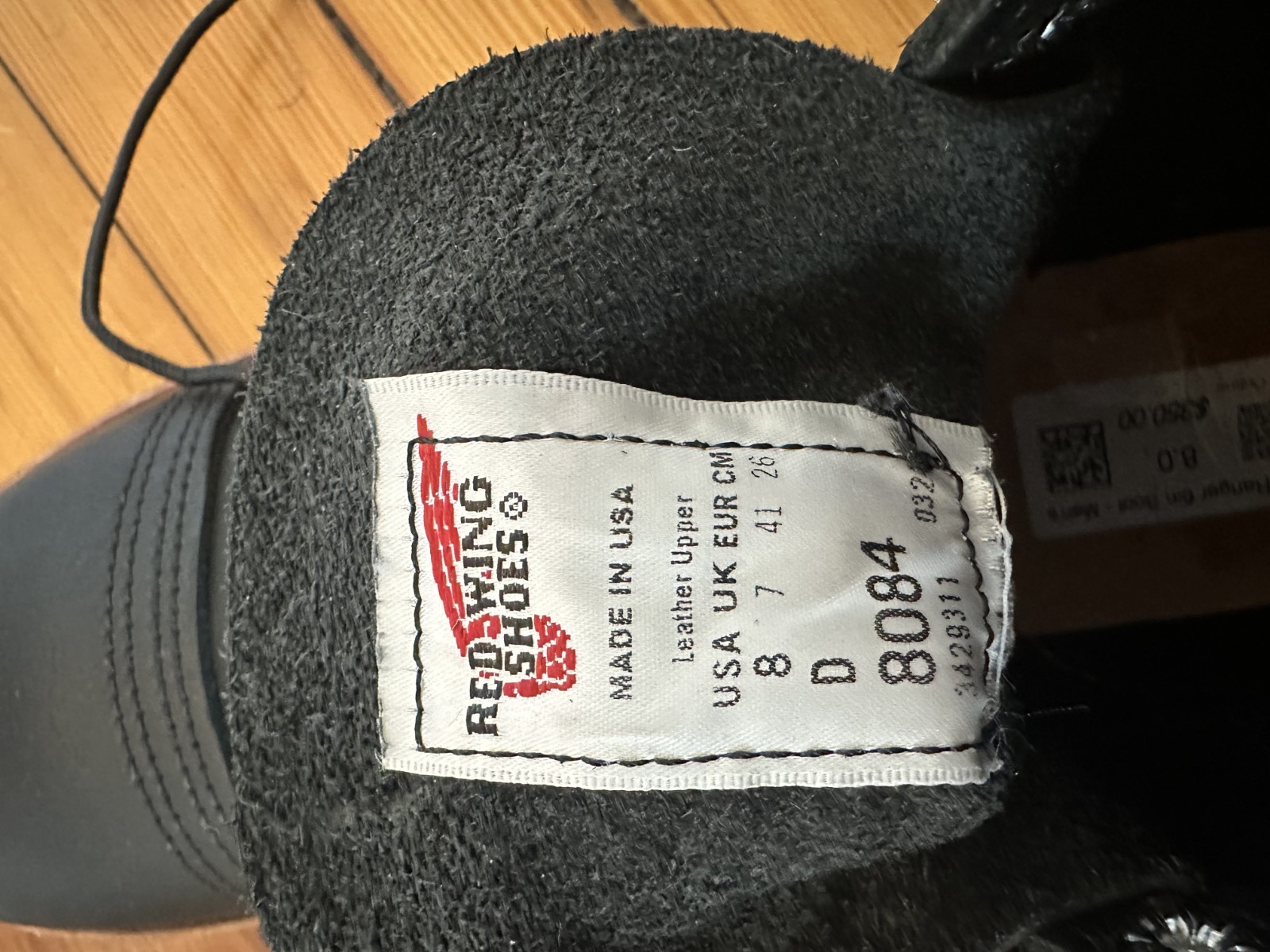 Redwing Iron Ranger 8084 Men’s 8D Black Worn 3-4 Times