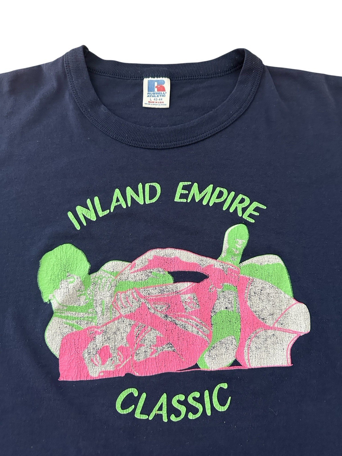 Vintage Inland Empire T Shirt Men’s Large Navy Blue 90’s California USA