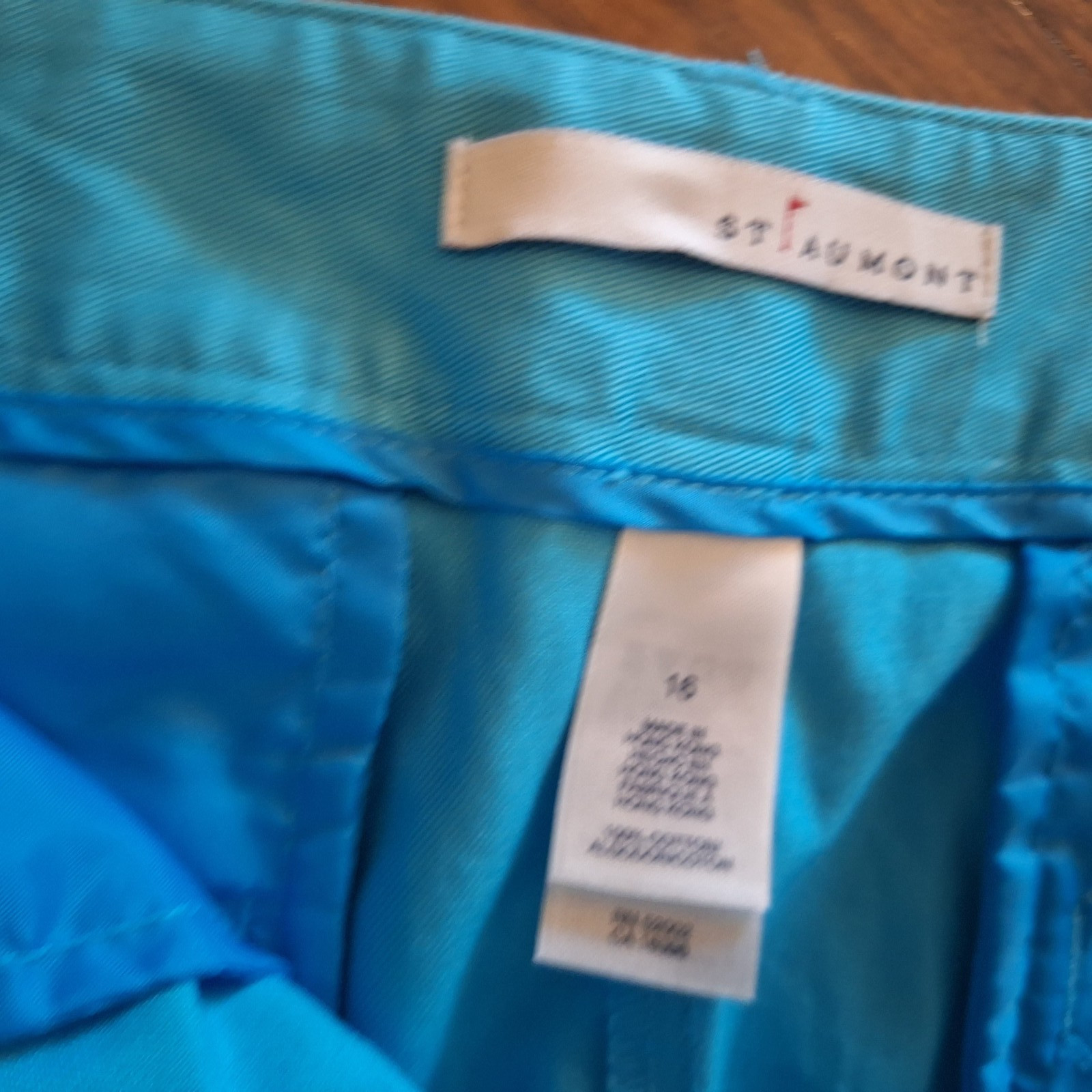 Light Blue Cropped Pants by St. Aumont Size 16 NWOT
