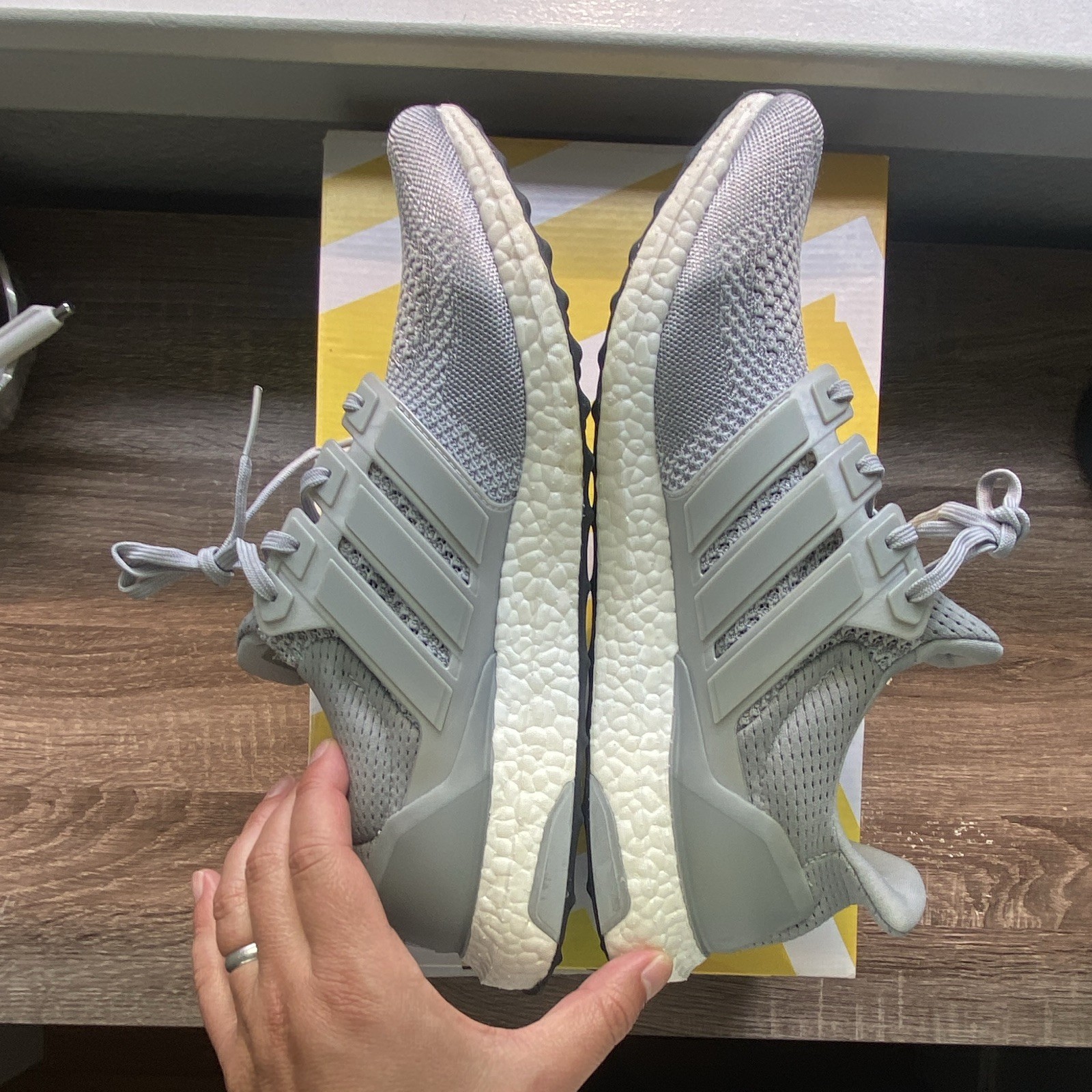 adidas UltraBoost 1.0 Triple White Primeknit Low Top Running Shoes S77416