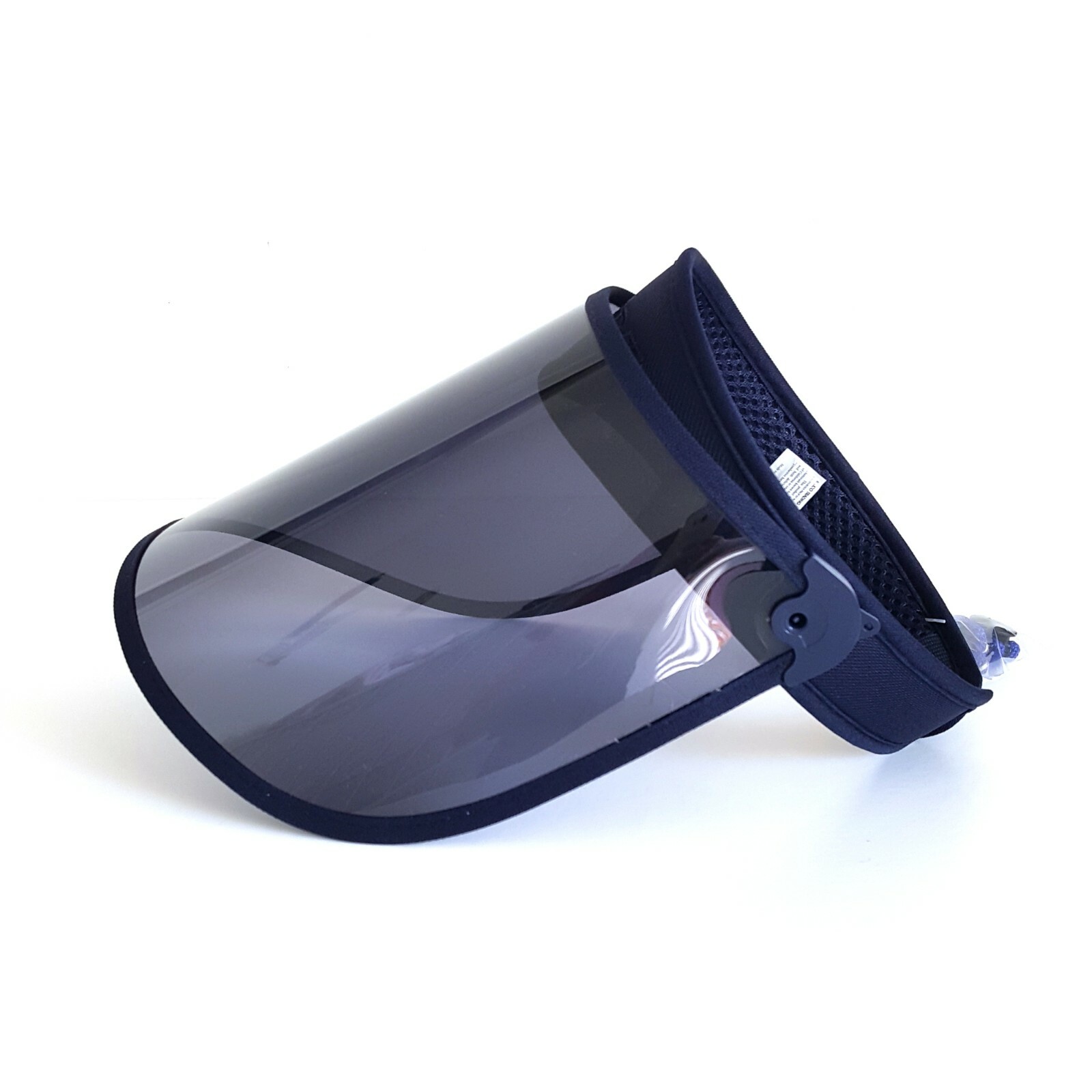 99.9% UV Protection Outdoor Beach Prism Strong Sun Visor Cap Clear Face Shield