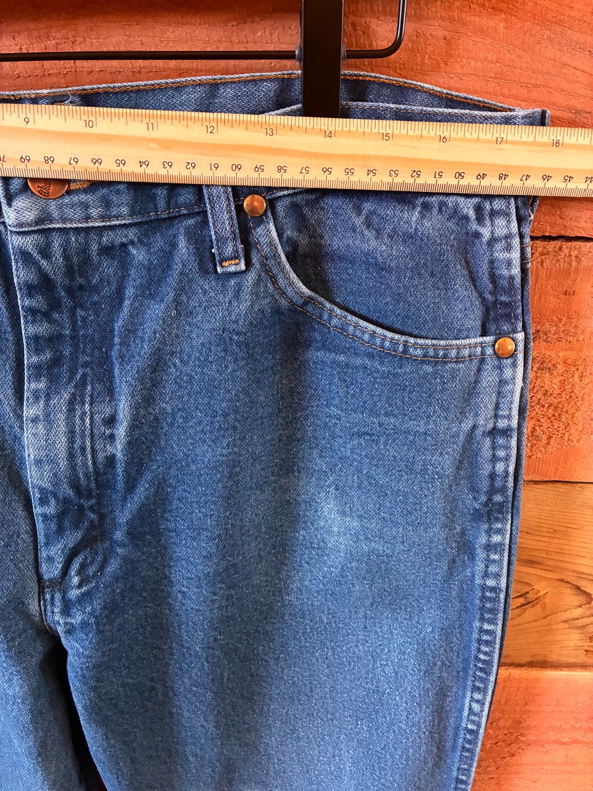 Vintage Wrangler 936PWD Cowboy Cut Jeans 36×27 Distressed Workwear Paint USA Wes