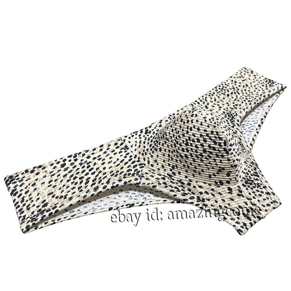 Men’s Bubble Knitted Fabric Underwear Enhance Bulge Pouch Bikini Boxer Briefs
