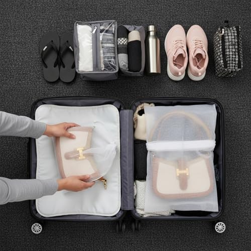 200 Pcs Dust Proof Drawstring Storage Bags, 12.6 x 15 Inches Non Woven Fabric