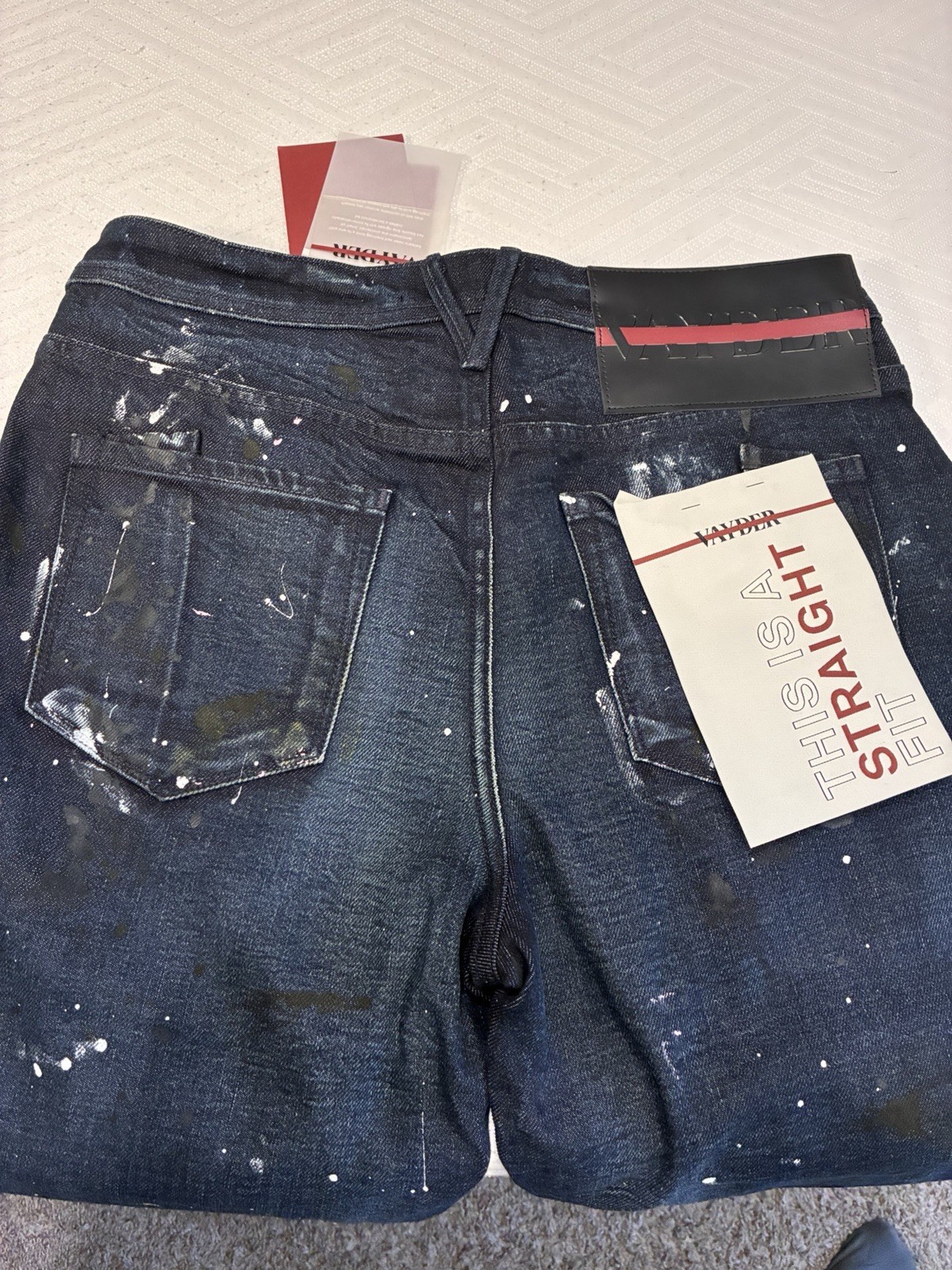 Vayder STRAIGHTFILLIPO PAINT SPLATTER Made in USA $495 Men’s Size 30