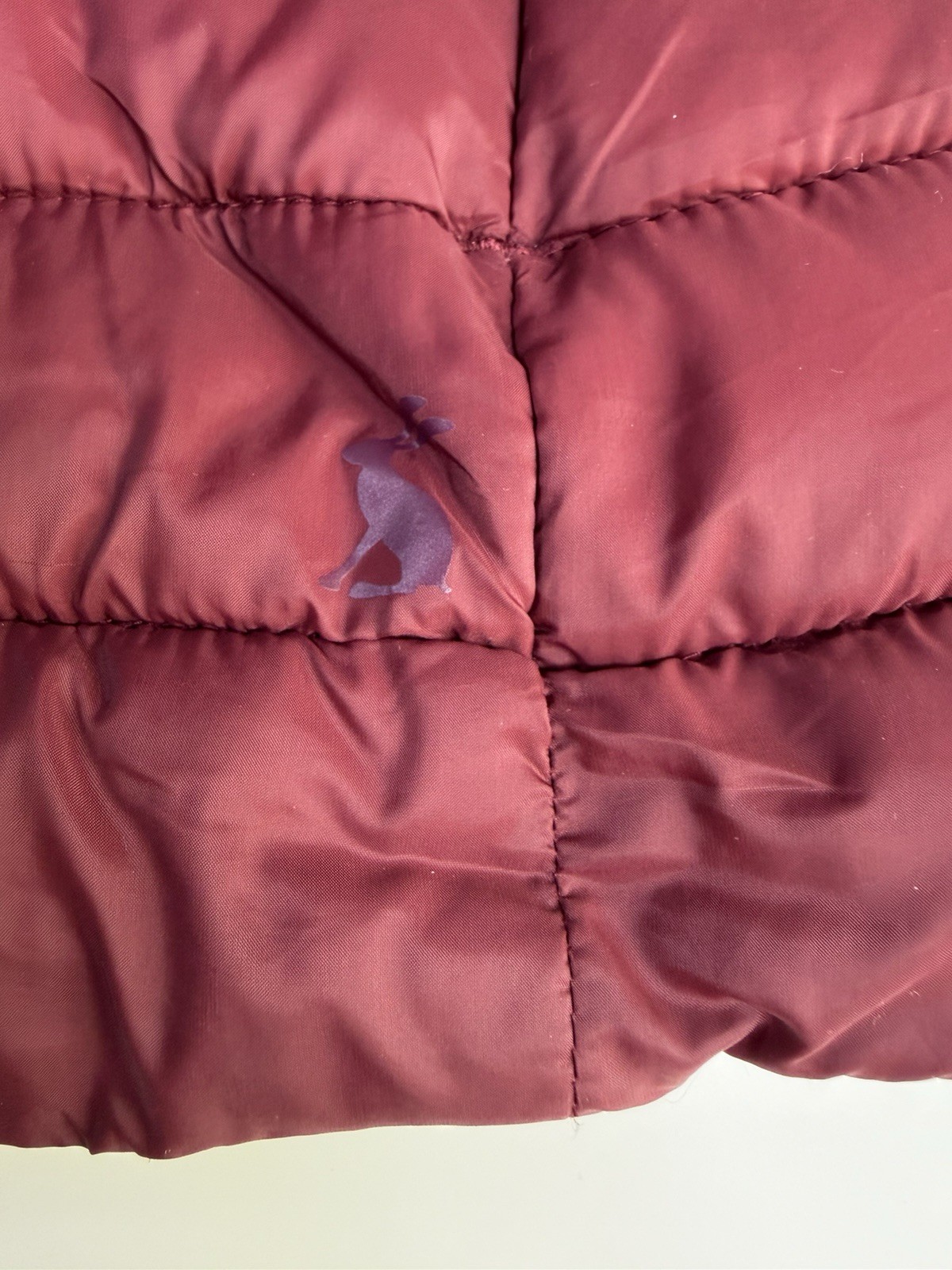 Joules Mens Puffer Gilet Jacket Burgundy Size XL, Hiking,walking, Quilted Warm.