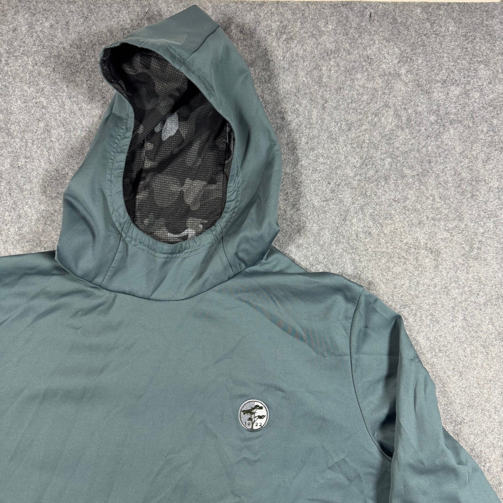 Greyson Hoodie Mens Large Green Cypress Point 1922 Performance Golf Zip Pocket