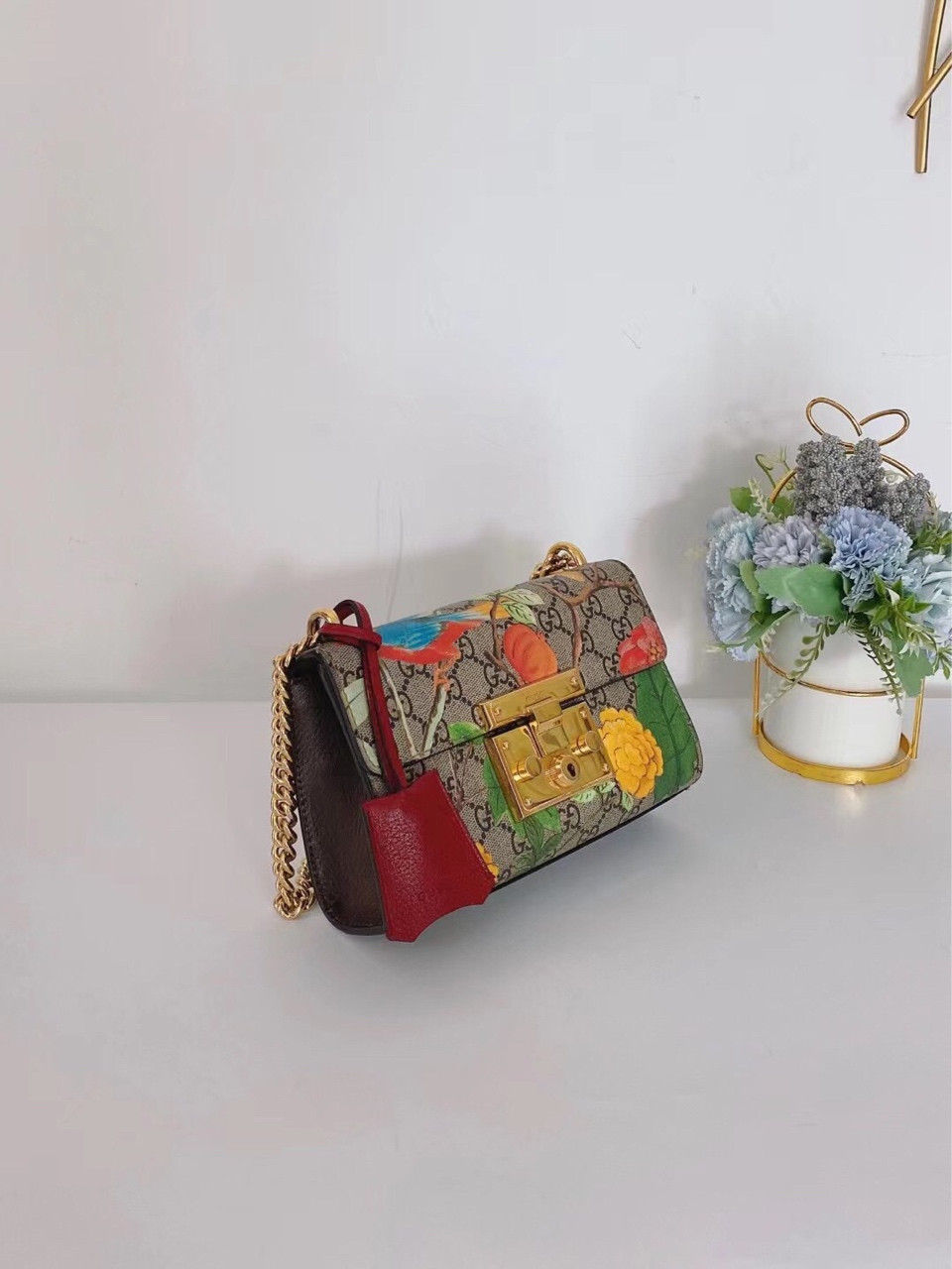 Authentic Gucci Padlock Floral Limited Edition Coated Canvas Crossbody Bag eBay