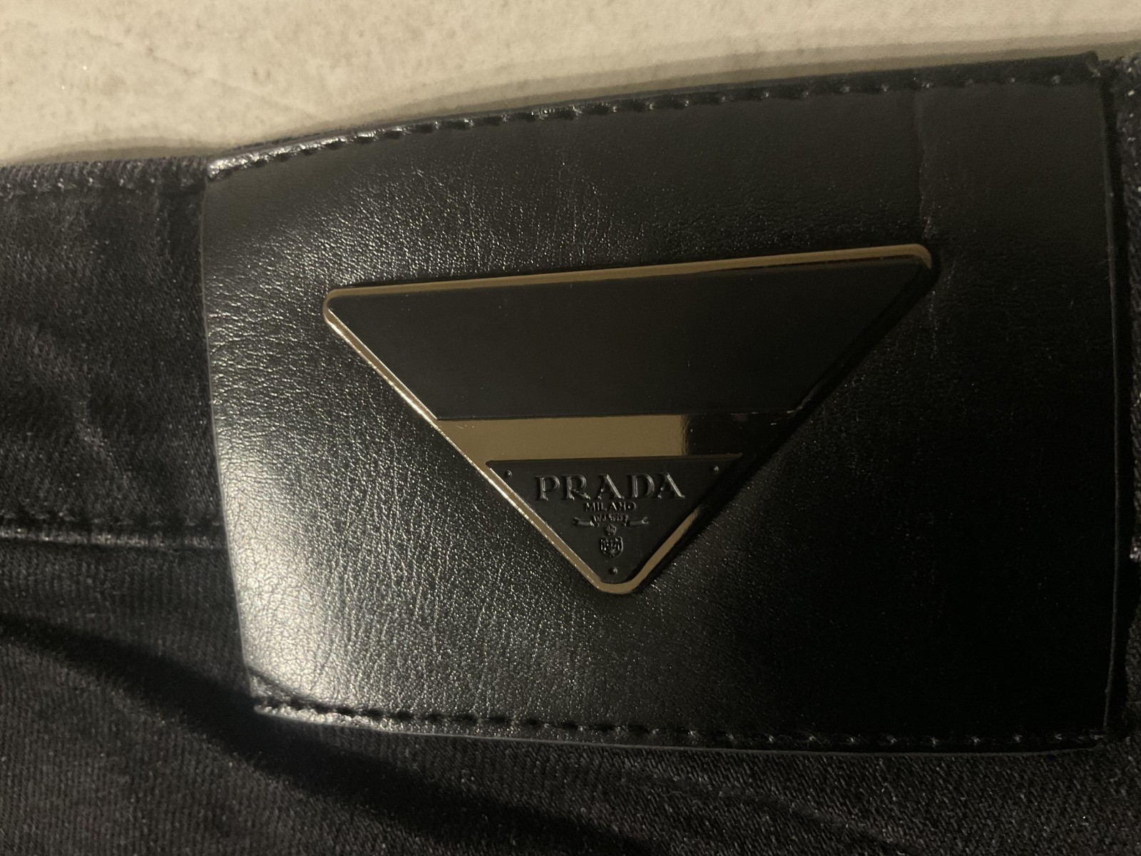 PRADA Five Pocket Denim Jeans Straight Leg Men’s Size 38 Made In Italy