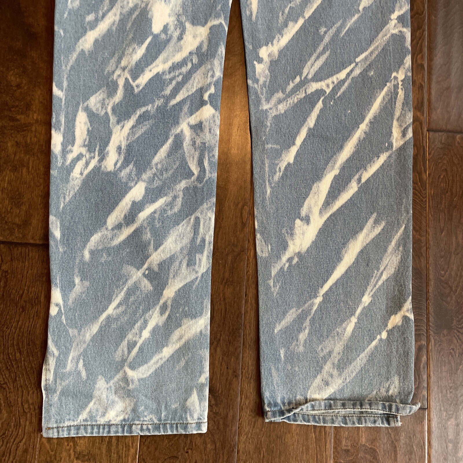 Lioness Jeans Size Large Blue Straight Leg High Rise 100% Cotton Designer CE2
