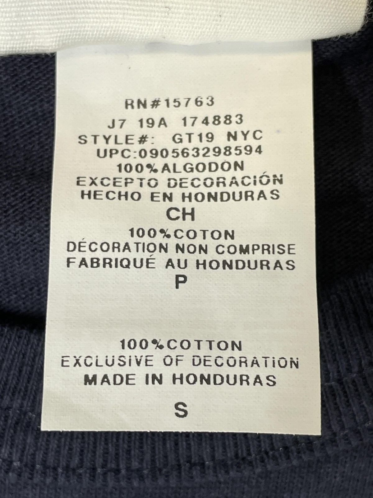Champion Shirt Mens Small Navy Big Logo Heritage Tee Heavyweight Graphic GT19