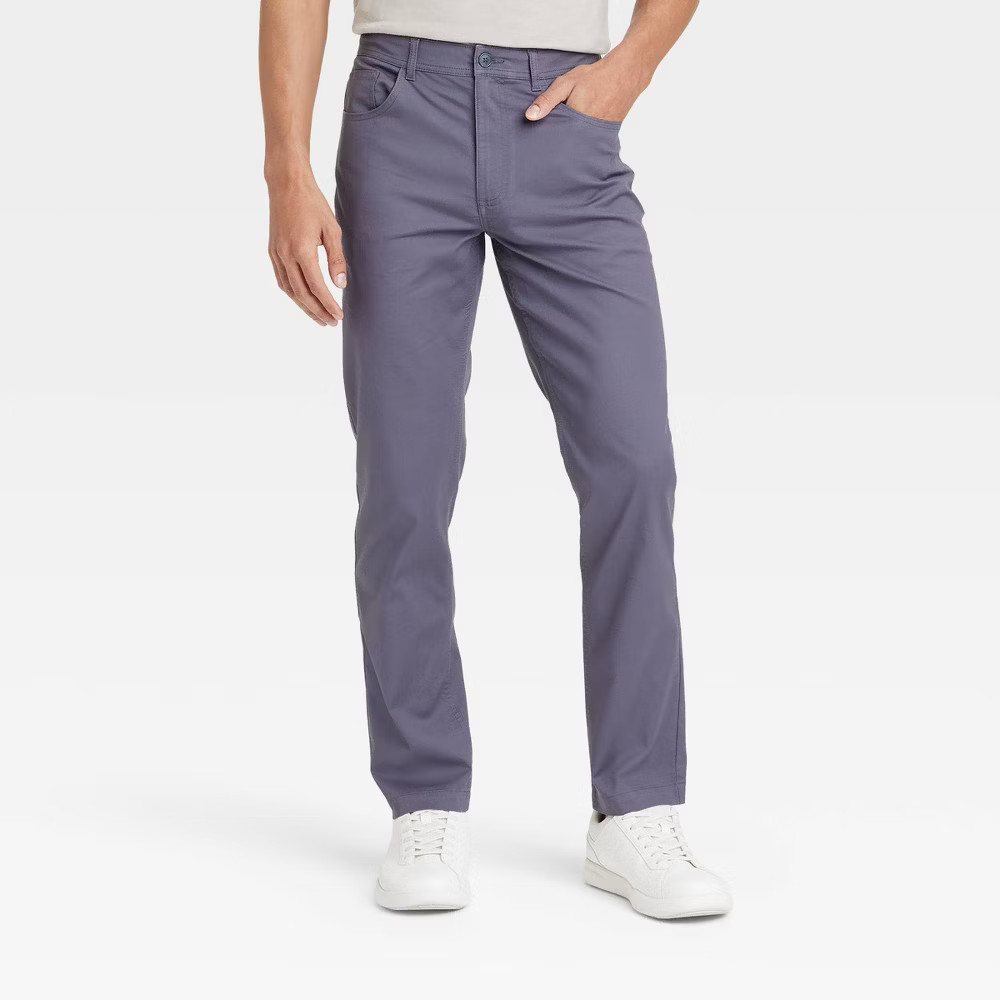Men Comfort Wear Slim Fit 5-Pocket Pants – Goodfellow & Co –