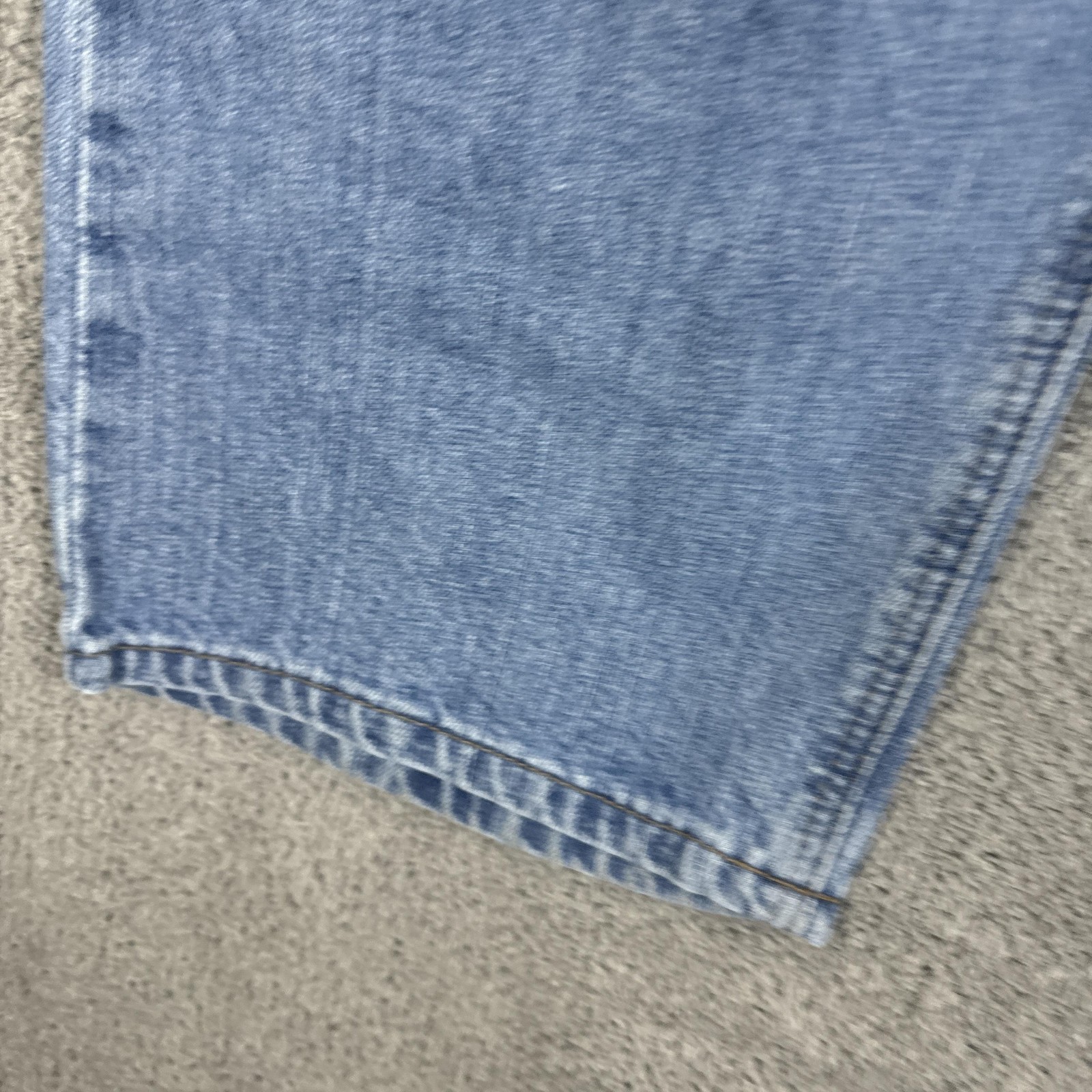 Carhartt Jeans Womens 18×30 Blue High Rise Relaxed Fit WB 160 AIO Denim Workwear
