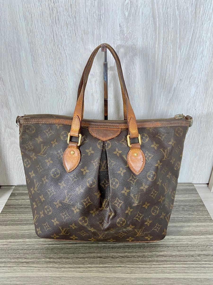 LOUIS VUITTON Bag: Palermo GM M40146 Brown W30H26D17cm w/o accessories;
