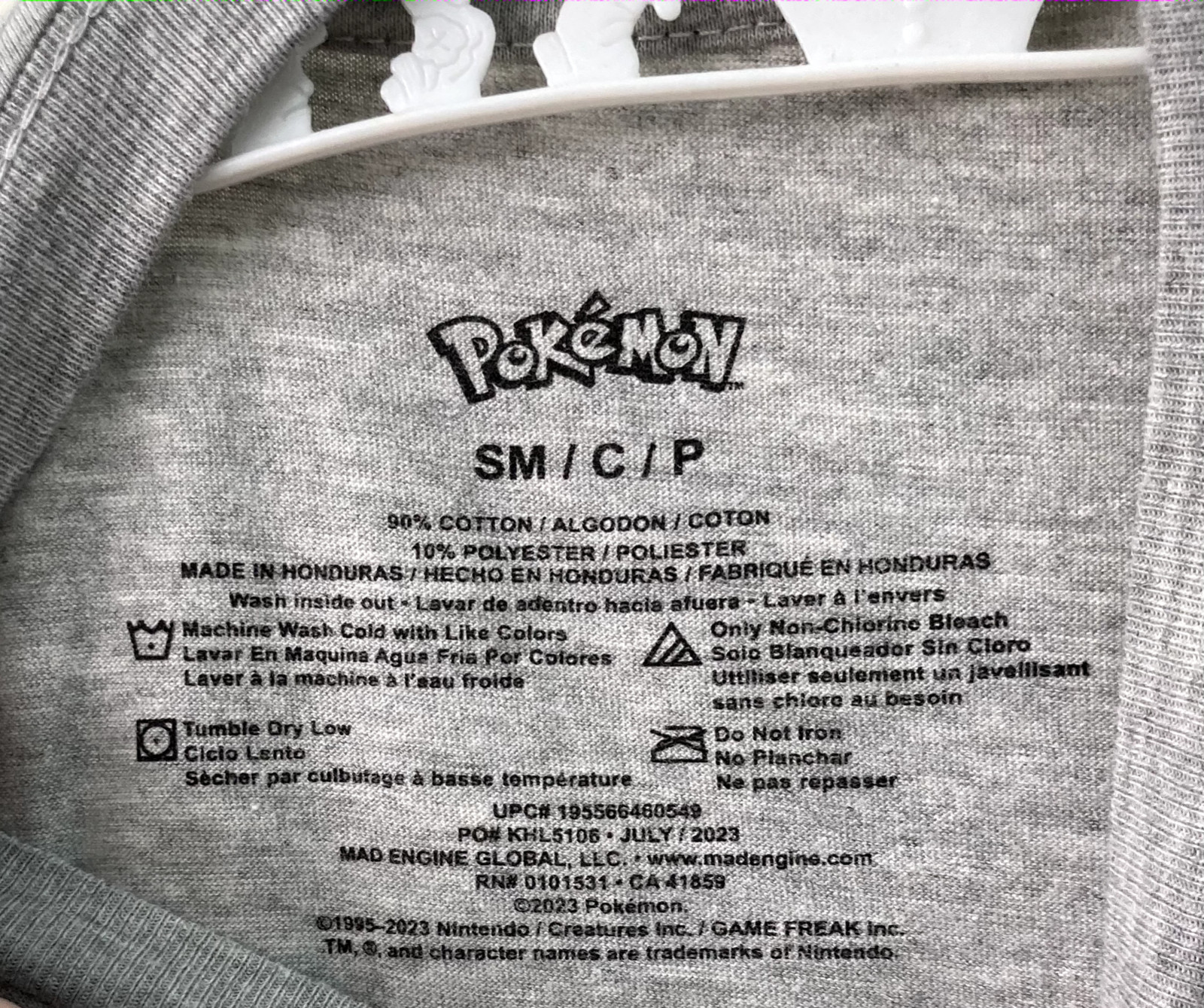 Kids Pokemon shirt S Gray Gotta Catch ‘Em All Pikachu Squirtle Jigglypuff Tee