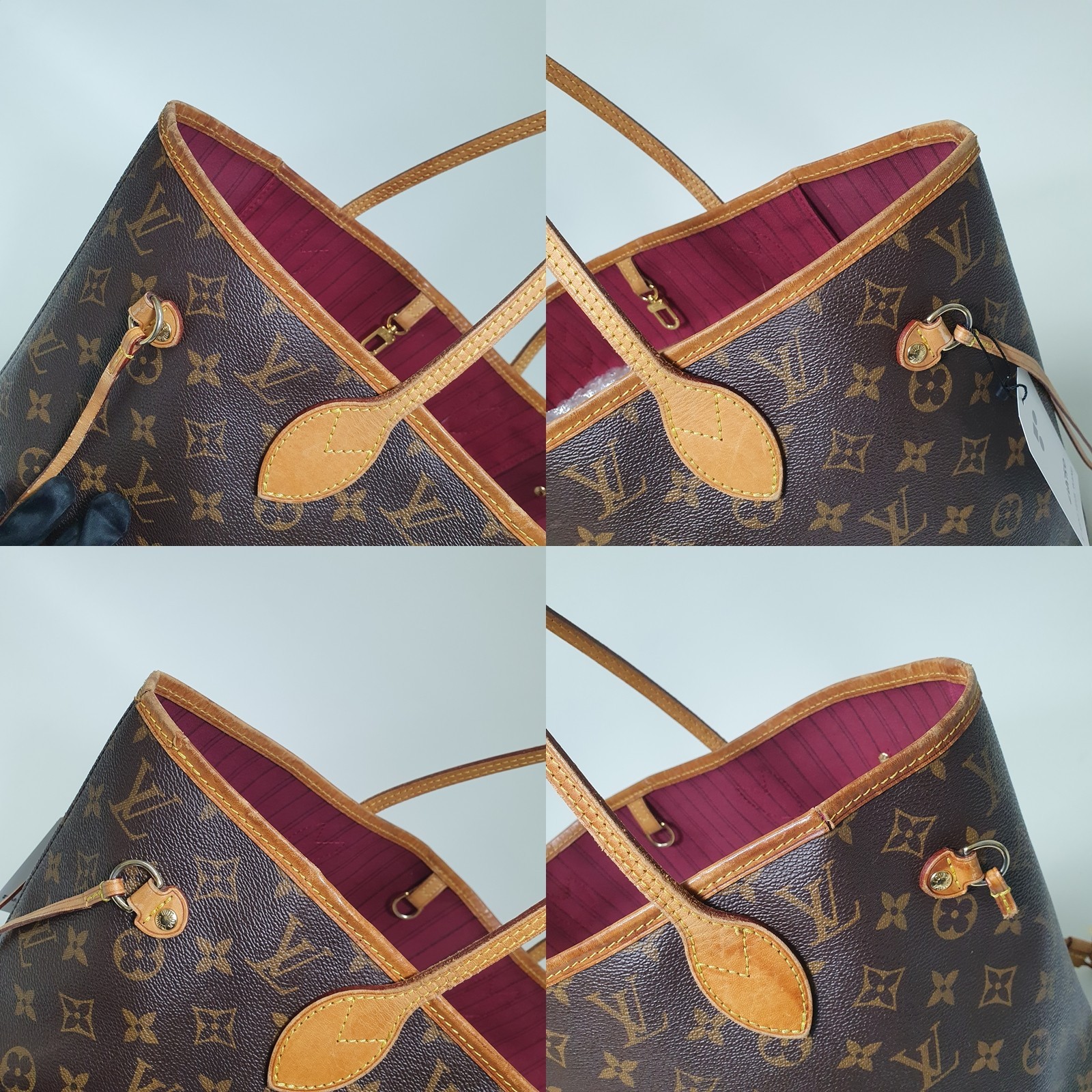 TARIFF FREE Authentic Louis Vuitton Neverfull MM Monogram M41177 Odor CLA750