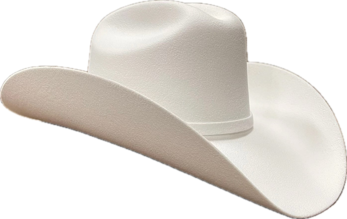 Men’s 100X Western Cowboy Felt Hat Tejana GenuineWool Vaquera Estilo Taco- White