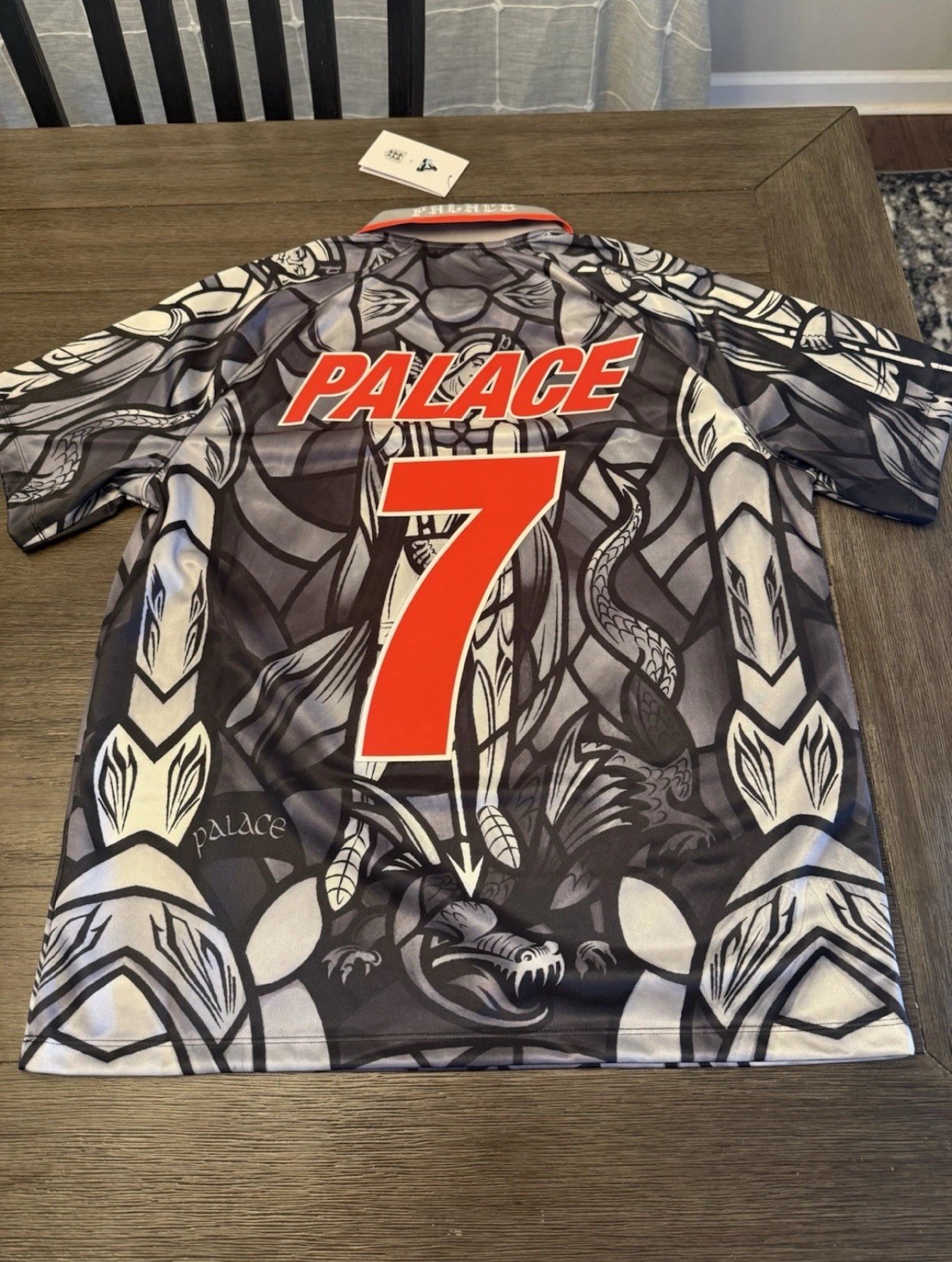 Palace x England Nike Jersey – Pewter Grey Black White – Size Small IN-HAND
