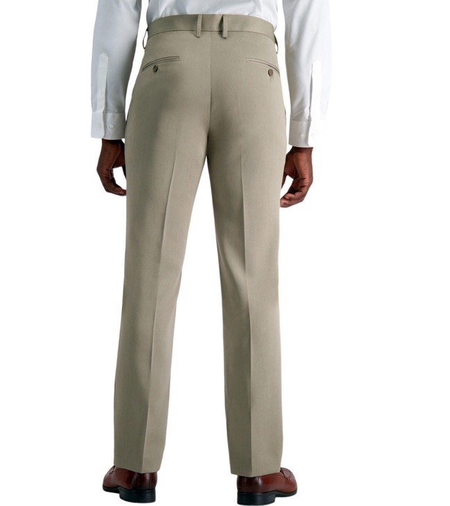 Kenneth Cole Reaction Slim Fit Pant size 32 X 29 Flat Front Oatmeal NEW