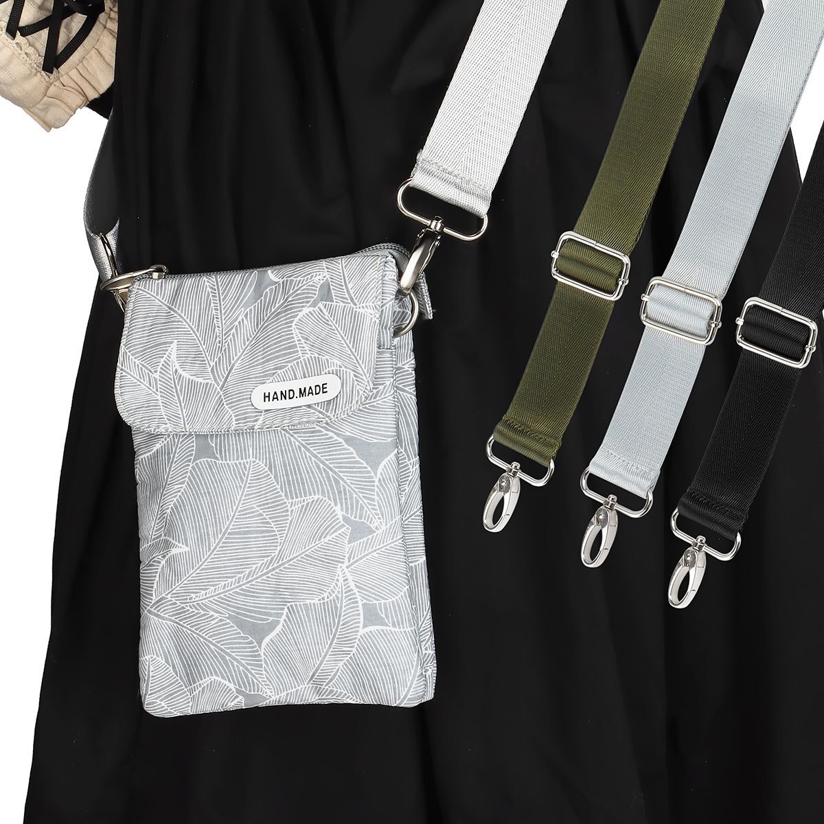 2 Canvas Shoulder Bag Belt Strap Crossbody Adjustable Replacement Handbag Handle