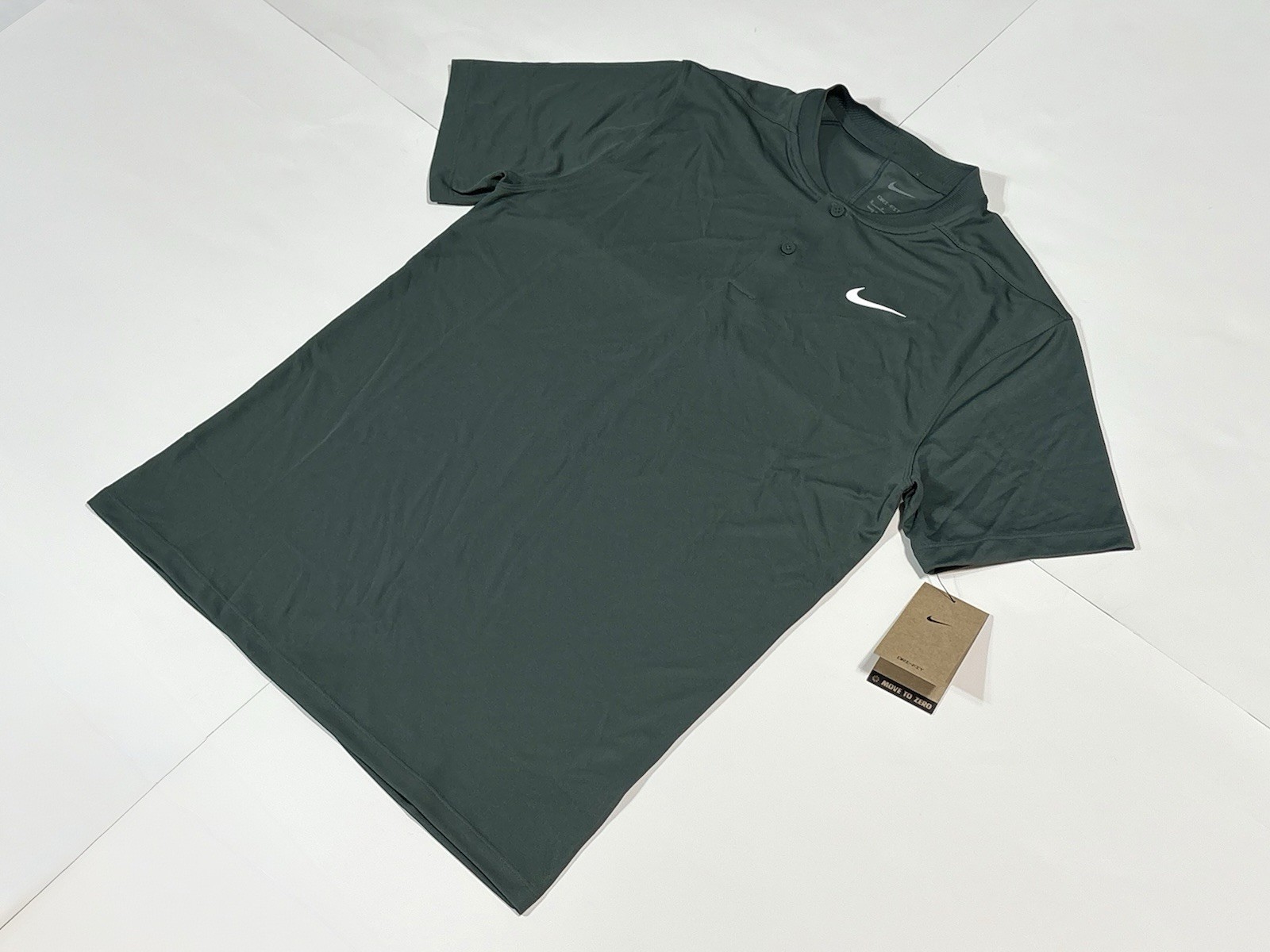 Nike Dri-FIT Victory Men’s Golf Polo Shirt Green Blade Collar DH0838-338 NEW
