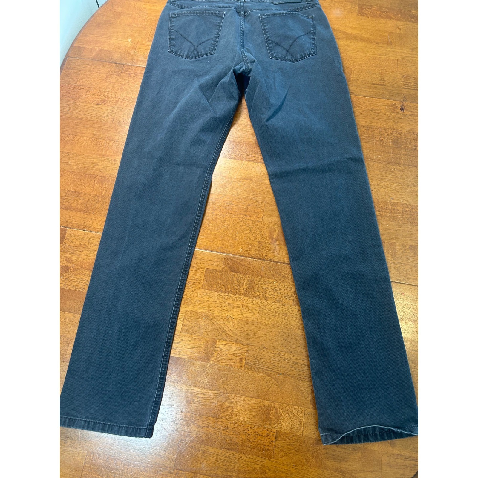 Brax Cooper Fancy Regular Fit Pants Mens 33×34 Blue Textured Straight Leg