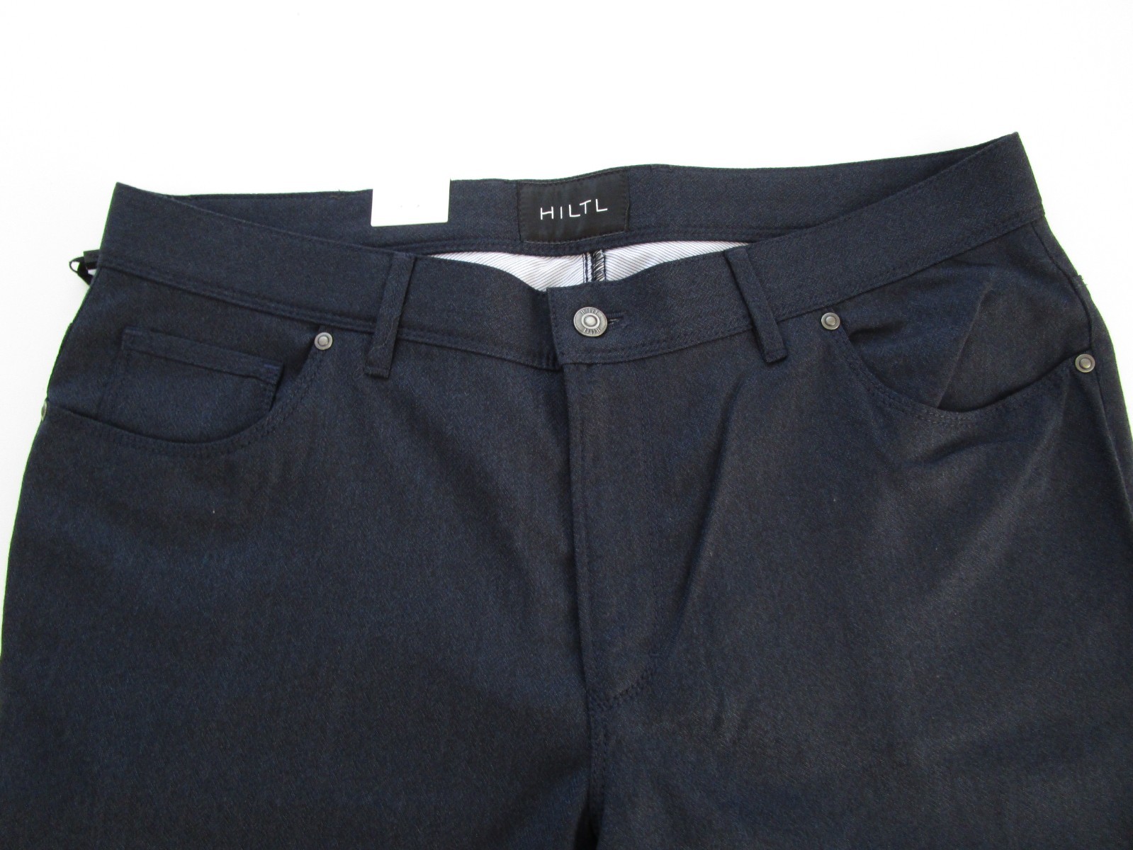 Mens 38×34 Hiltl Pants Kent-95 Contemporary Wool navy blue 38×37 measure