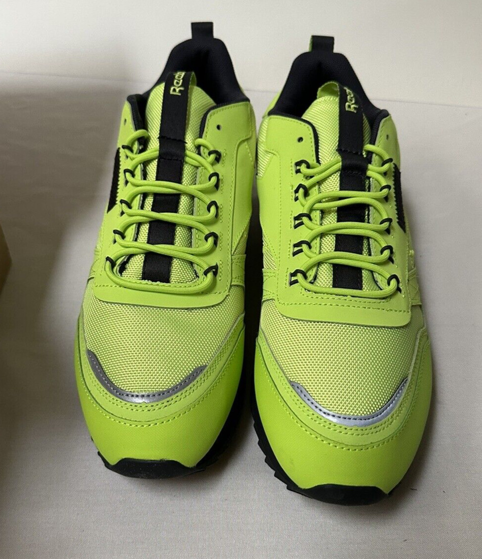 Reebok Women’s Classic CL Leather Ripple Trail Running EG6670 Neon Size 9.5 / 11